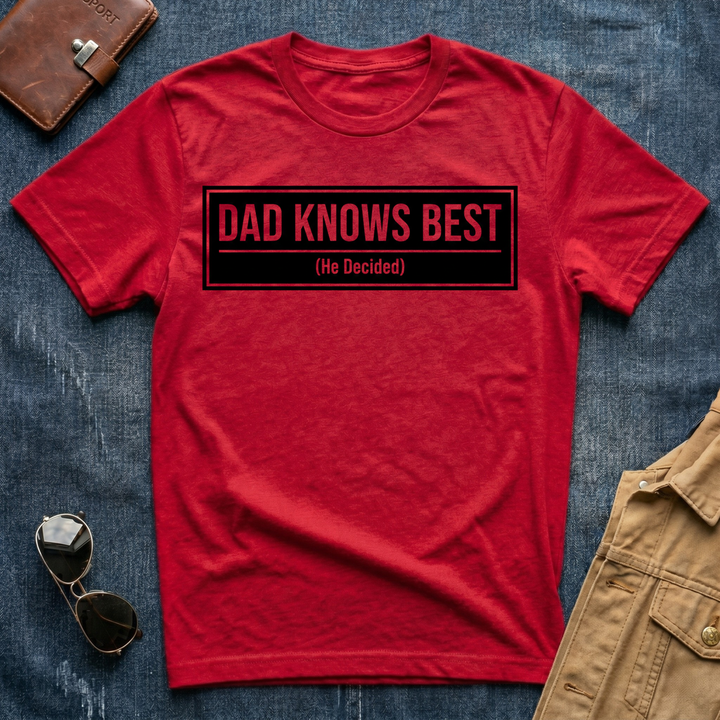 Dad Knows Best He Decided T Shirt