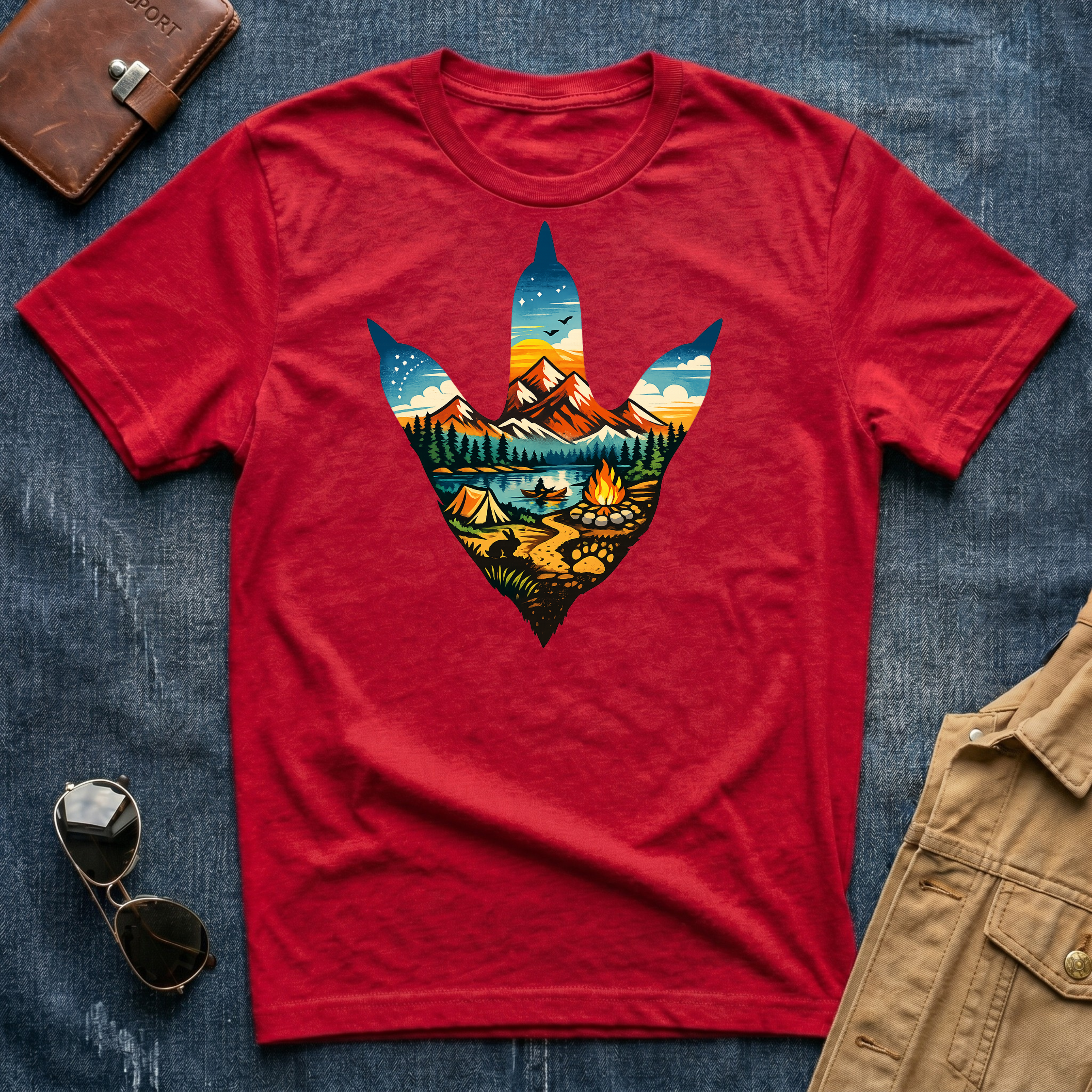 Chicken Foot Multicolor T Shirt