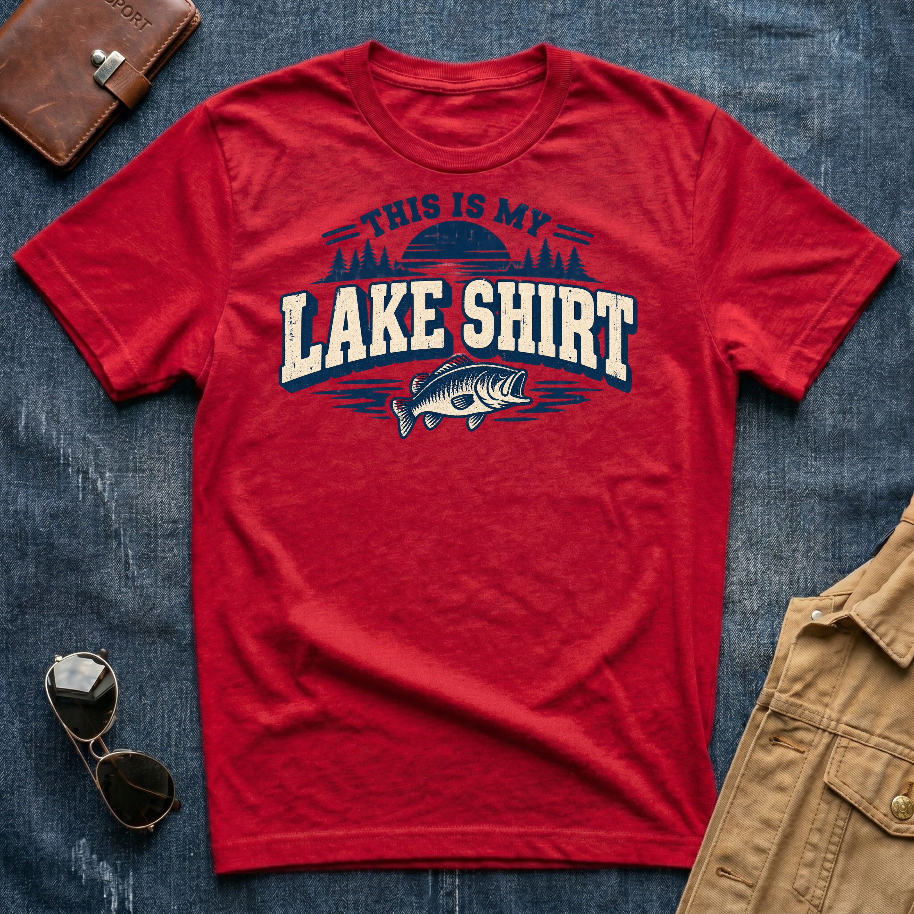 This Is My Lake Shirt Bass T Shirt