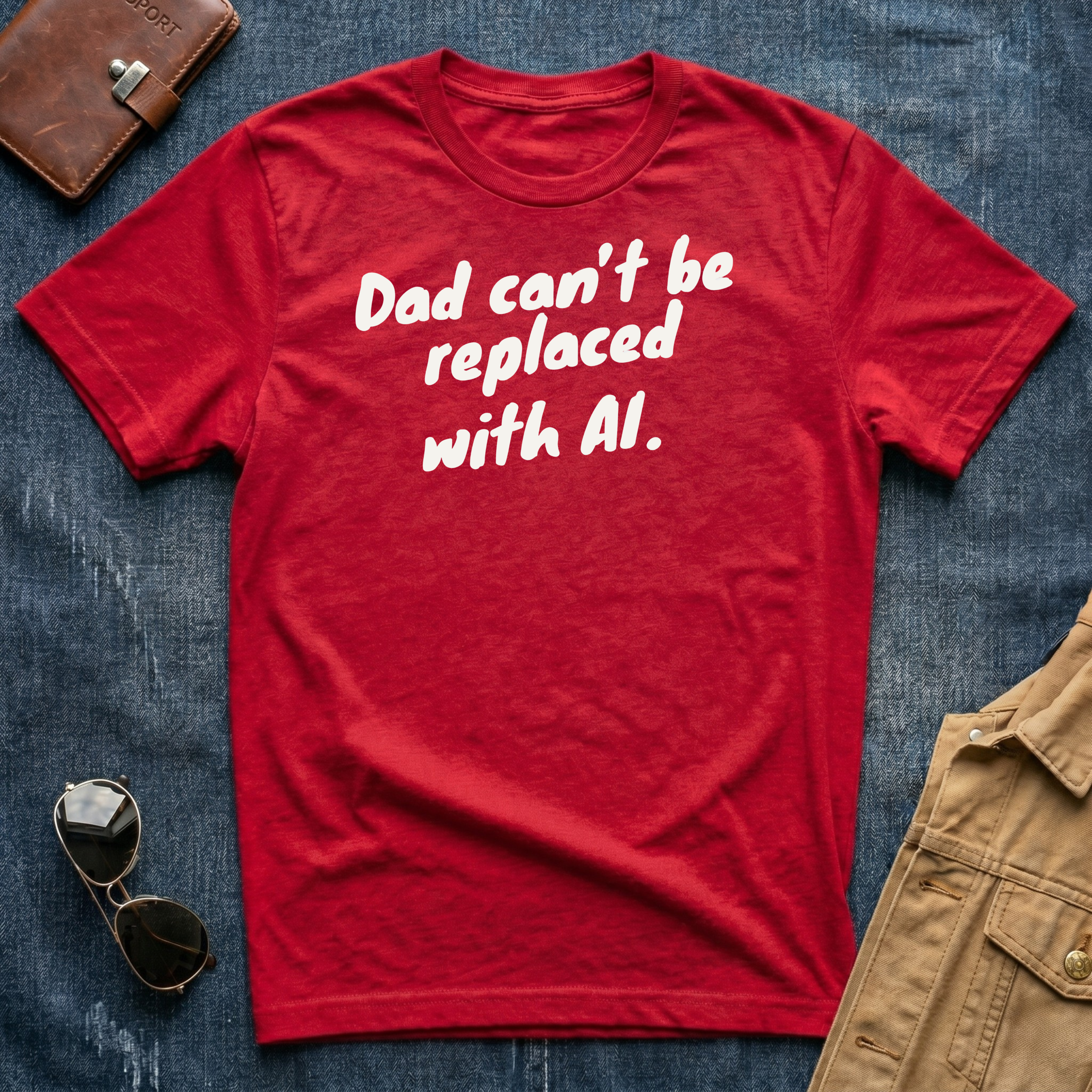 Dad Can't Be Replaced With AI T‑Shirt