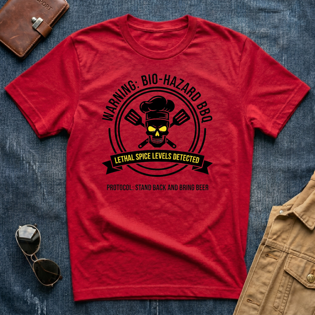 Warning Bio-Hazard BBQ t shirt