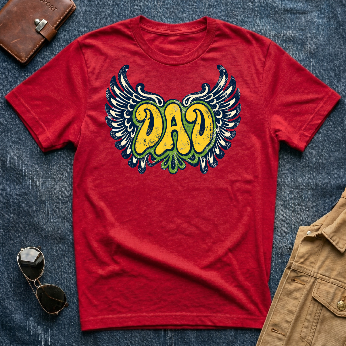 Yellow Dad Wings T-Shirt