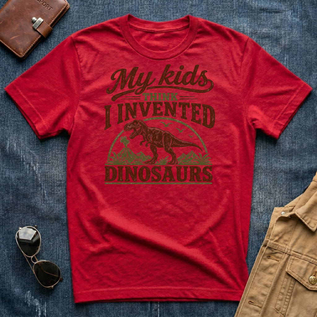 My Kids Think I Invented Dinosaurs T-Shirt