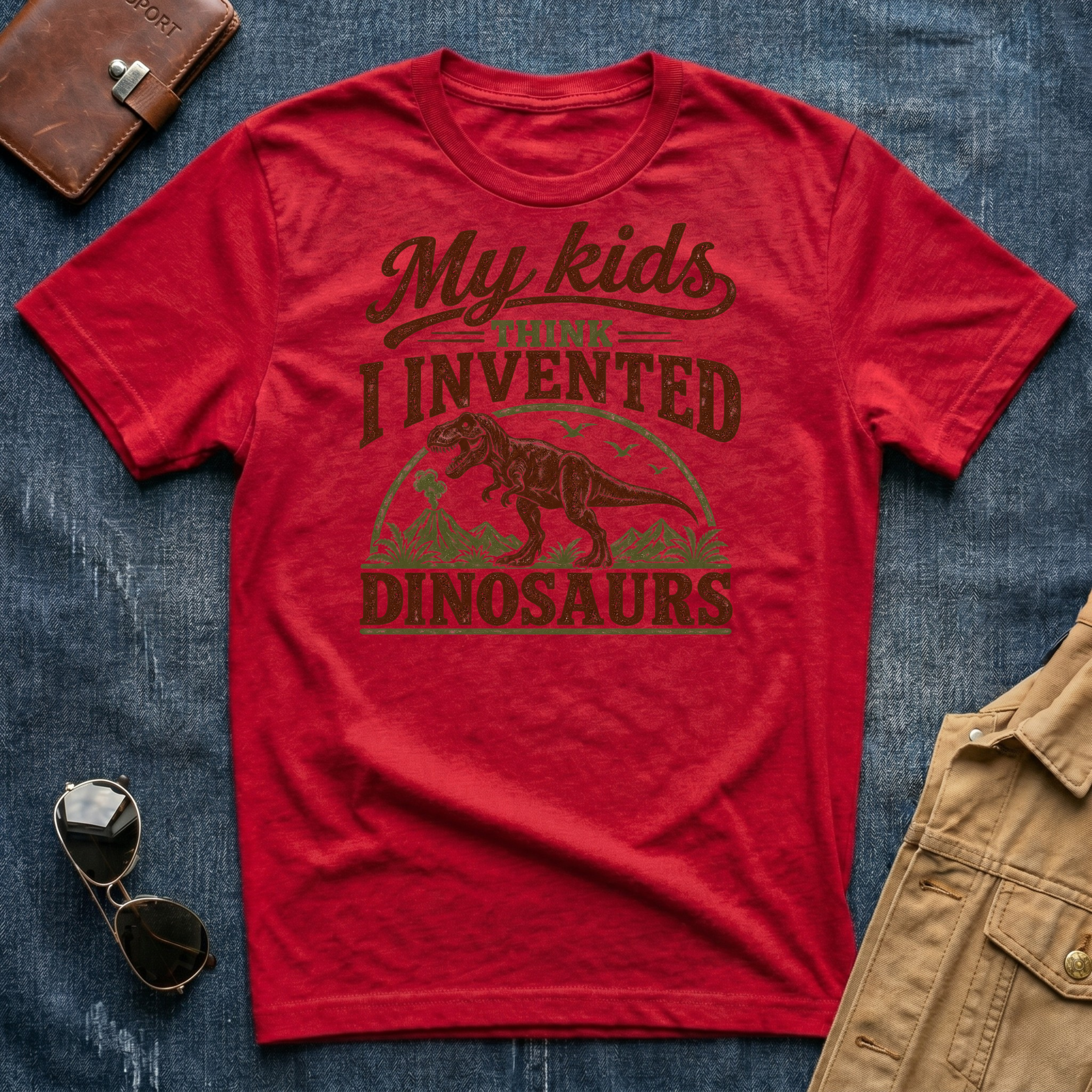 My Kids Think I Invented Dinosaurs T-Shirt