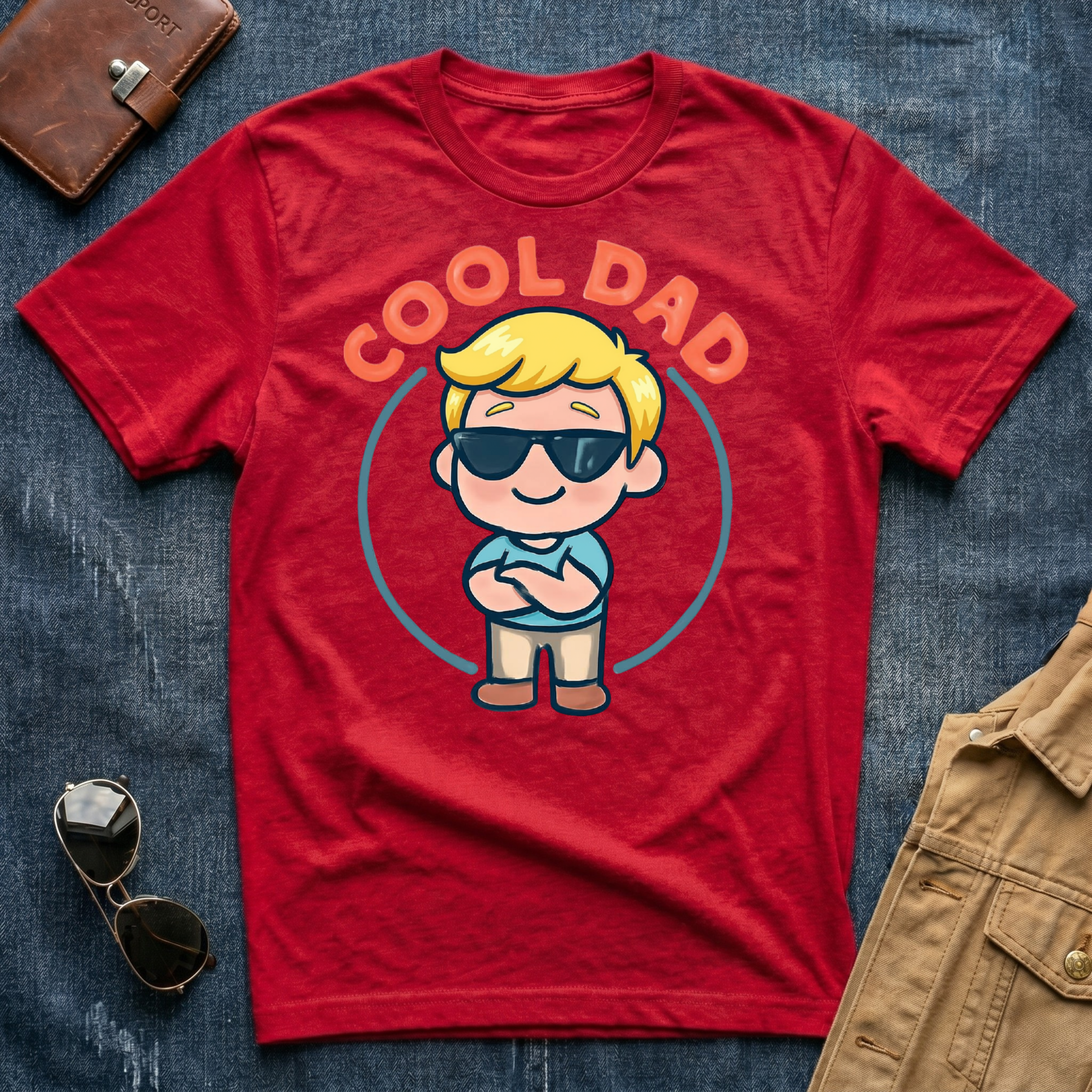 Anime Cool Dad Blond T-Shirt