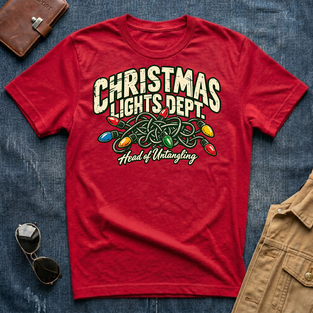 Christmas Lights Dept Untangle T-Shirt