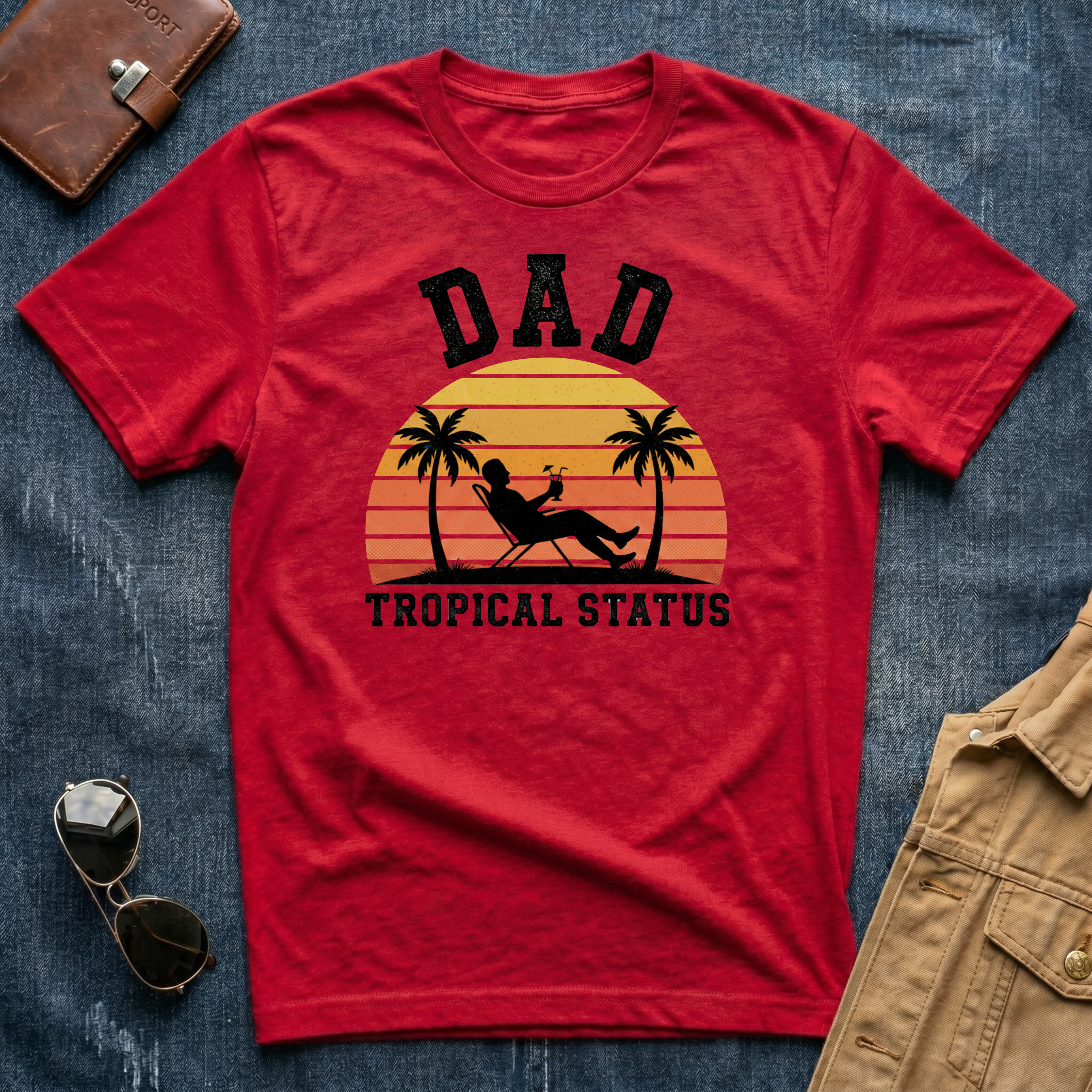 Dad Tropical Status T-Shirt