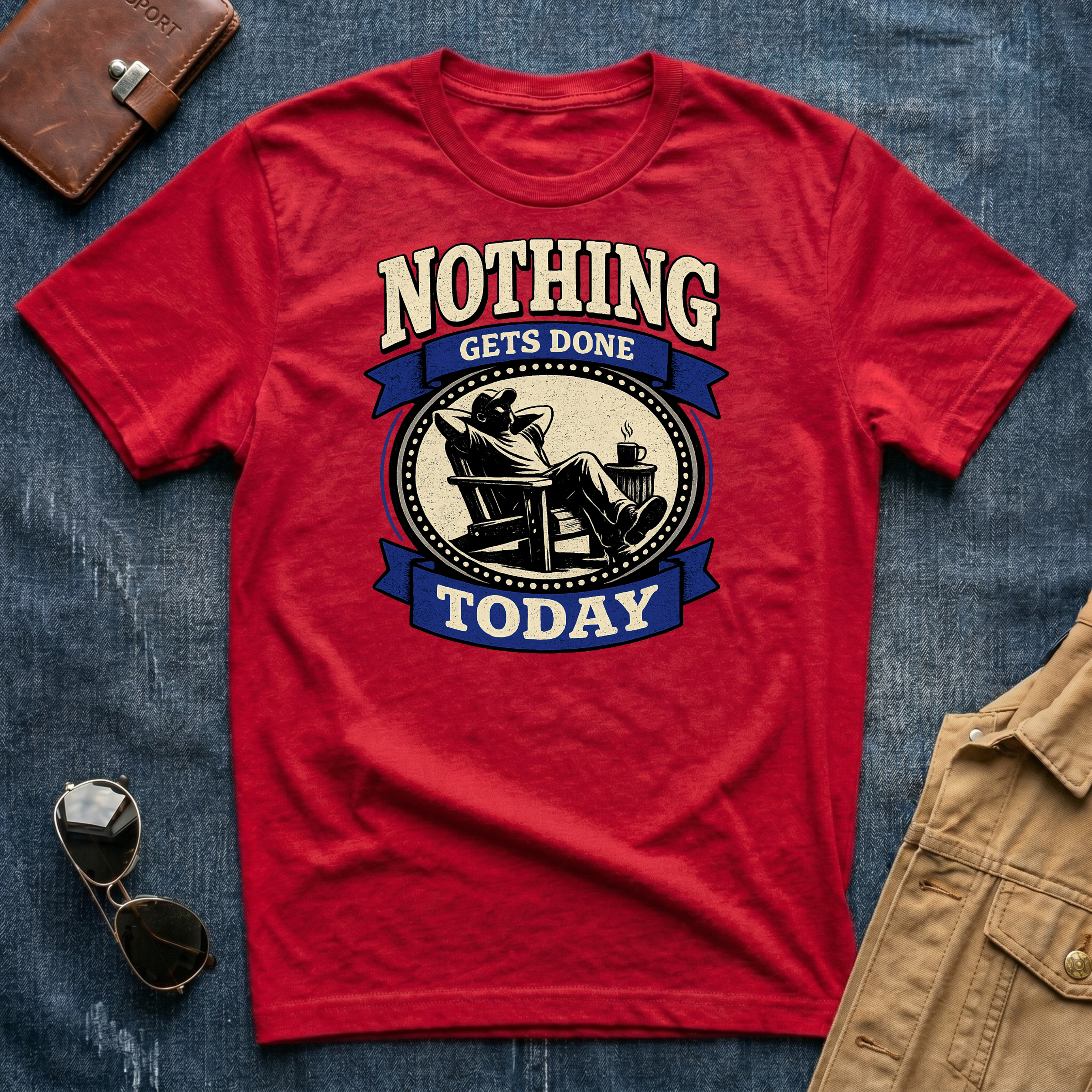 Nothing Gets Done Today T-Shirt