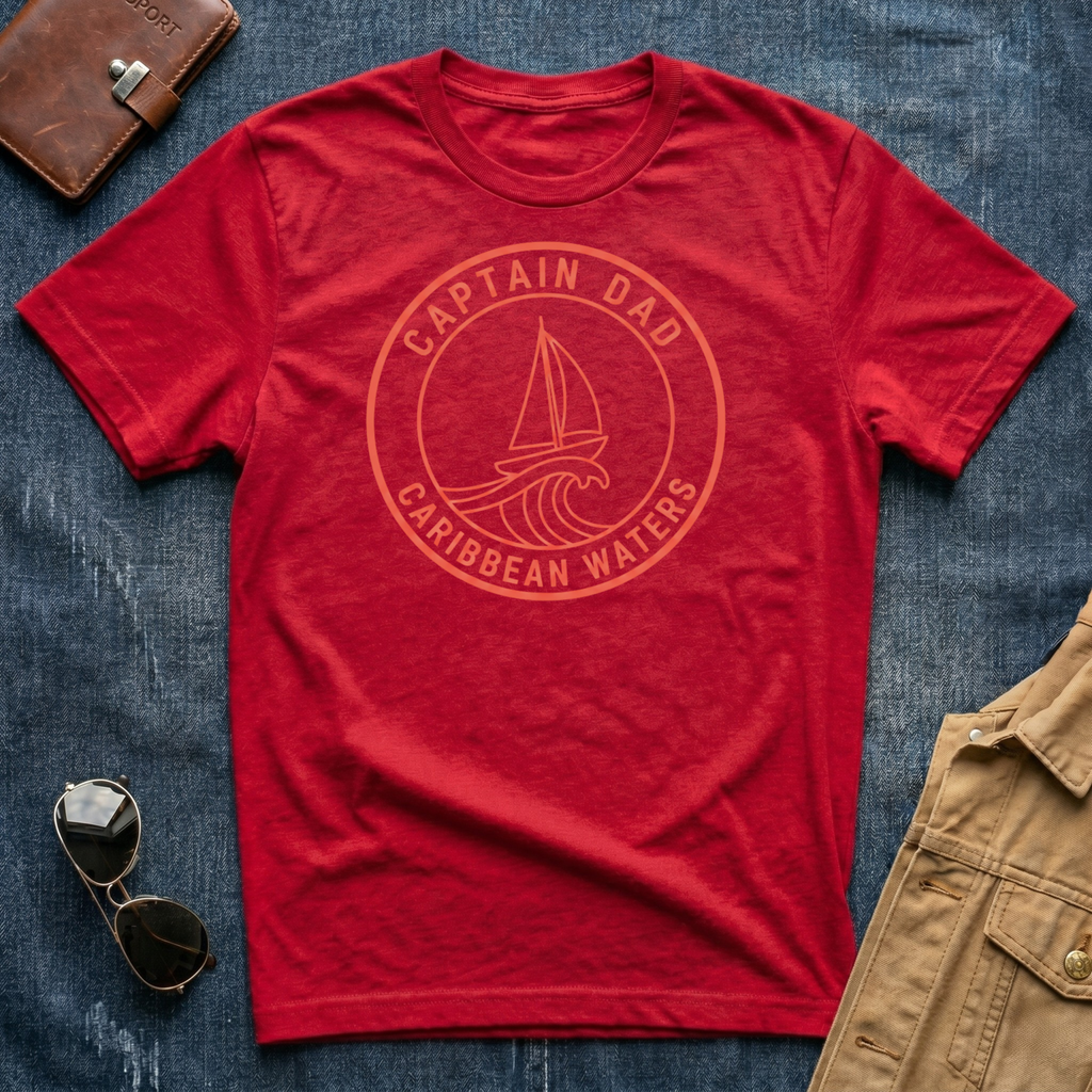 Captain Dad Caribbean Waters T-Shirt