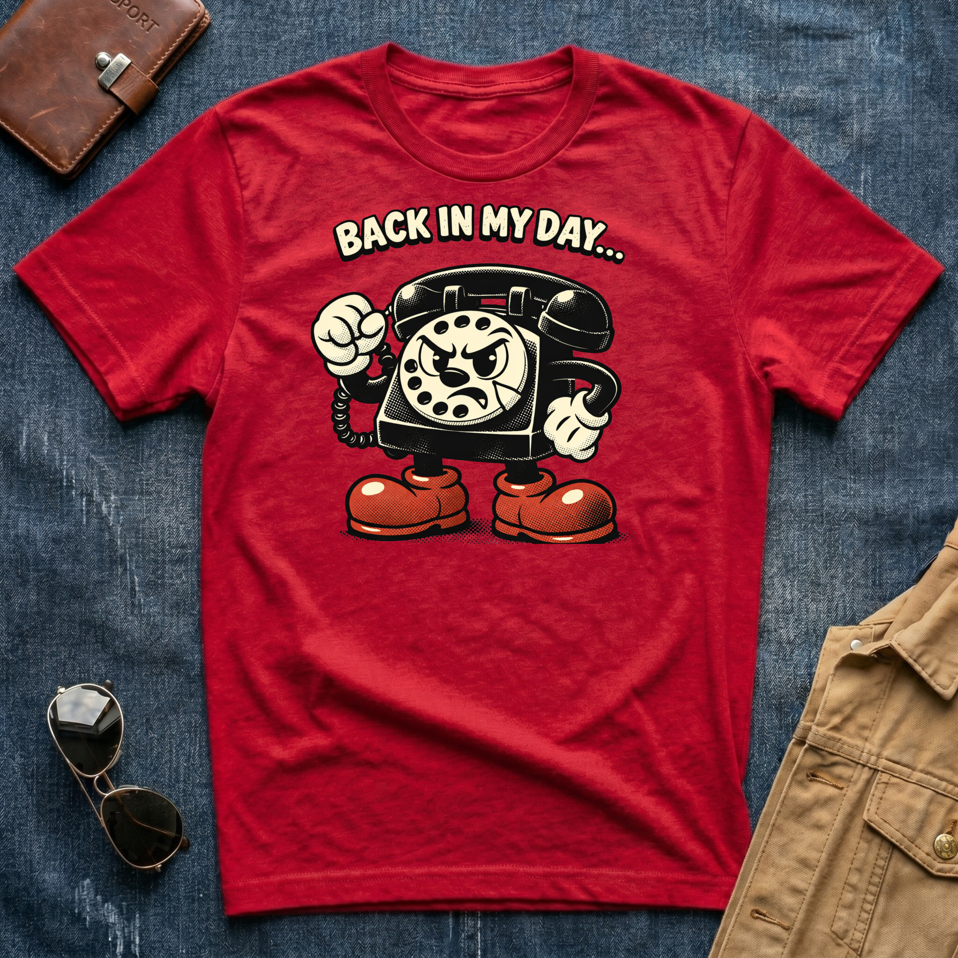 Back In My Day Telephone T Shirt