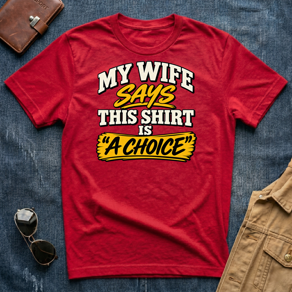 My Wife Says This Shirt Is A Choice T‑Shirt