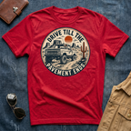 Drive Till The Pavement Ends Skeleton T‑Shirt