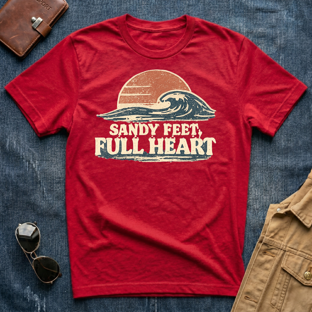 Sandy Feet Full Heart T-Shirt