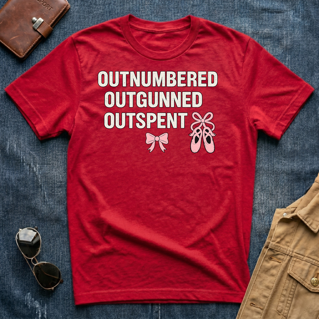 Outnumbered Outgunned Outspent 2 T Shirt