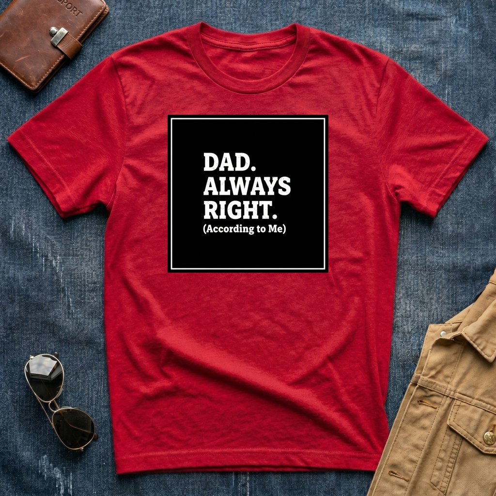 Dad Always Right T-Shirt