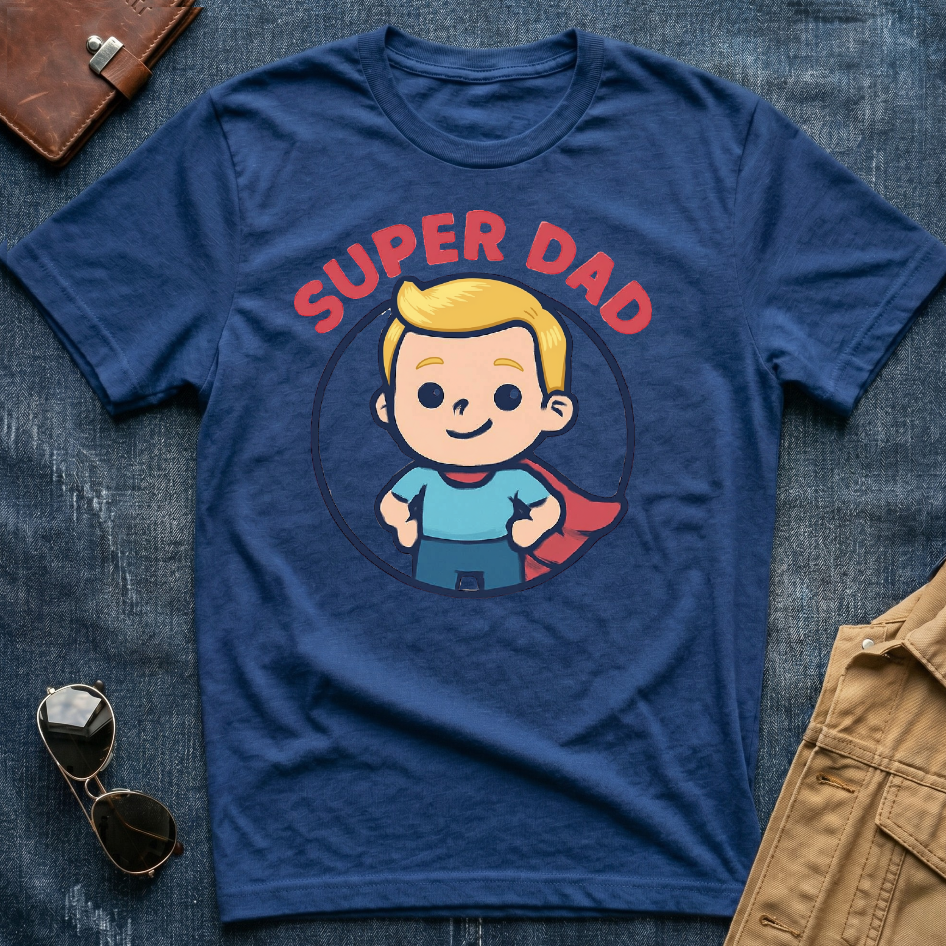 Anime Super Dad Blond T Shirt