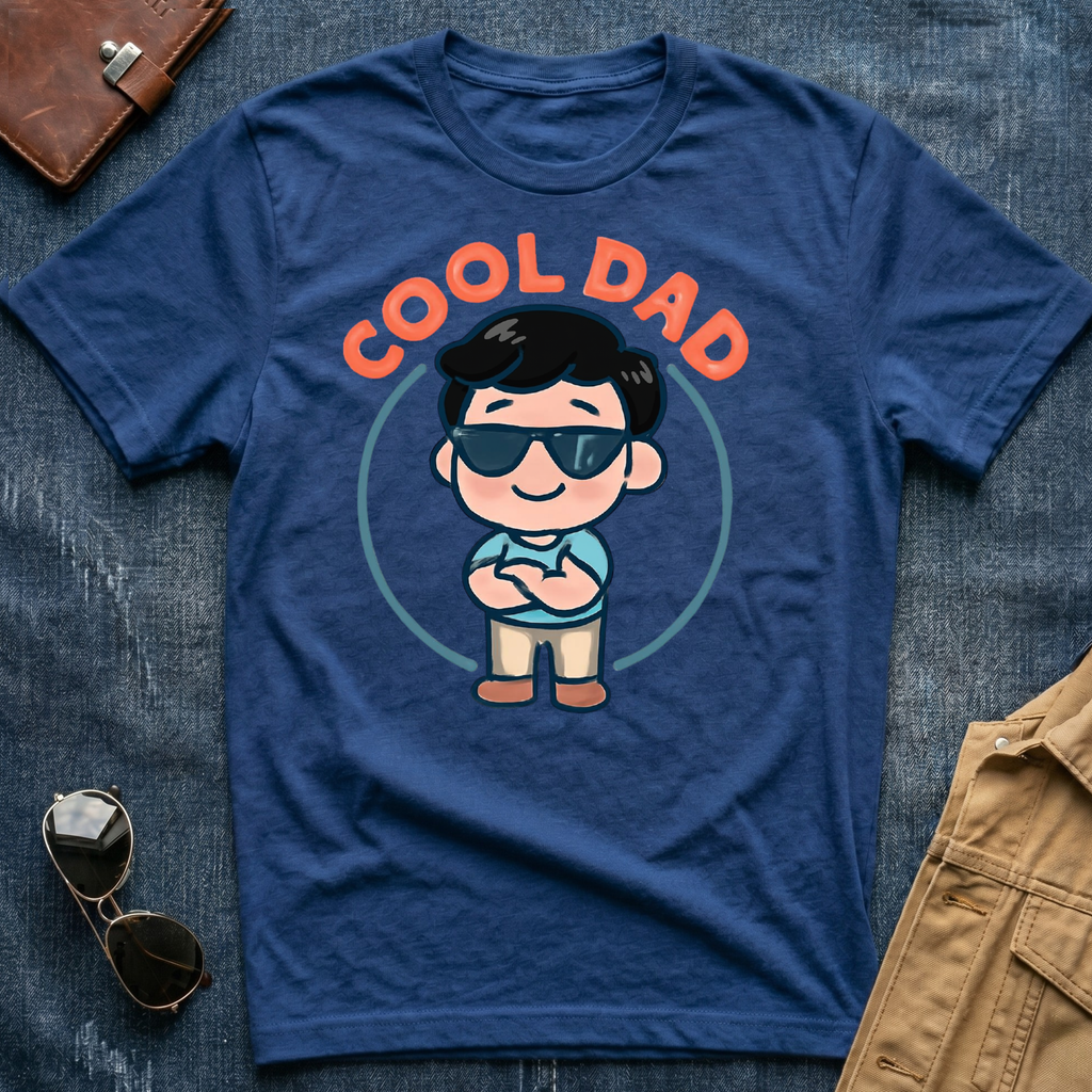 Anime Cool Dad Black T-Shirt