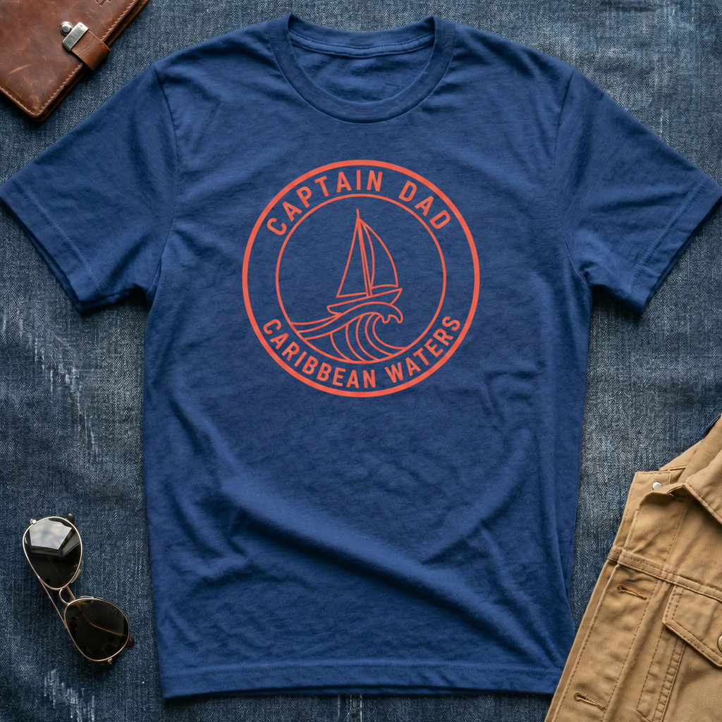 Captain Dad Caribbean Waters T-Shirt