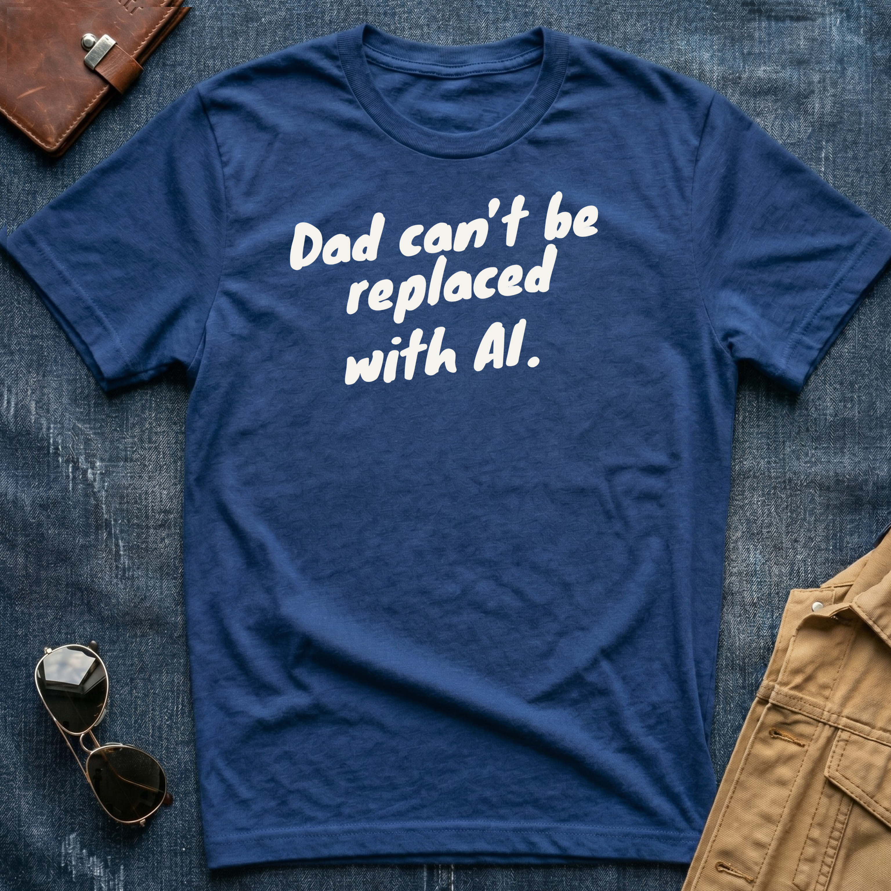 Dad Can't Be Replaced With AI T‑Shirt