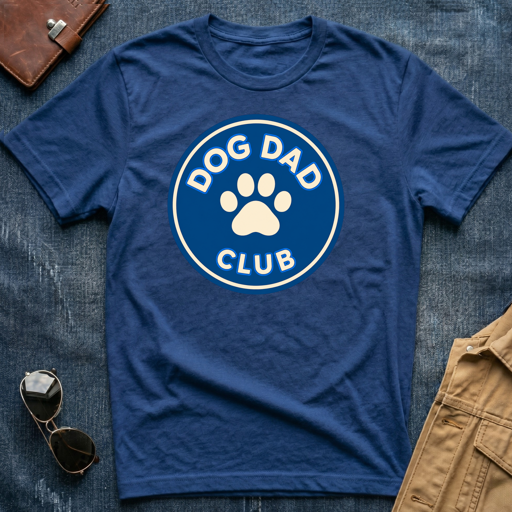 Dog Dad Club Blue T-Shirt