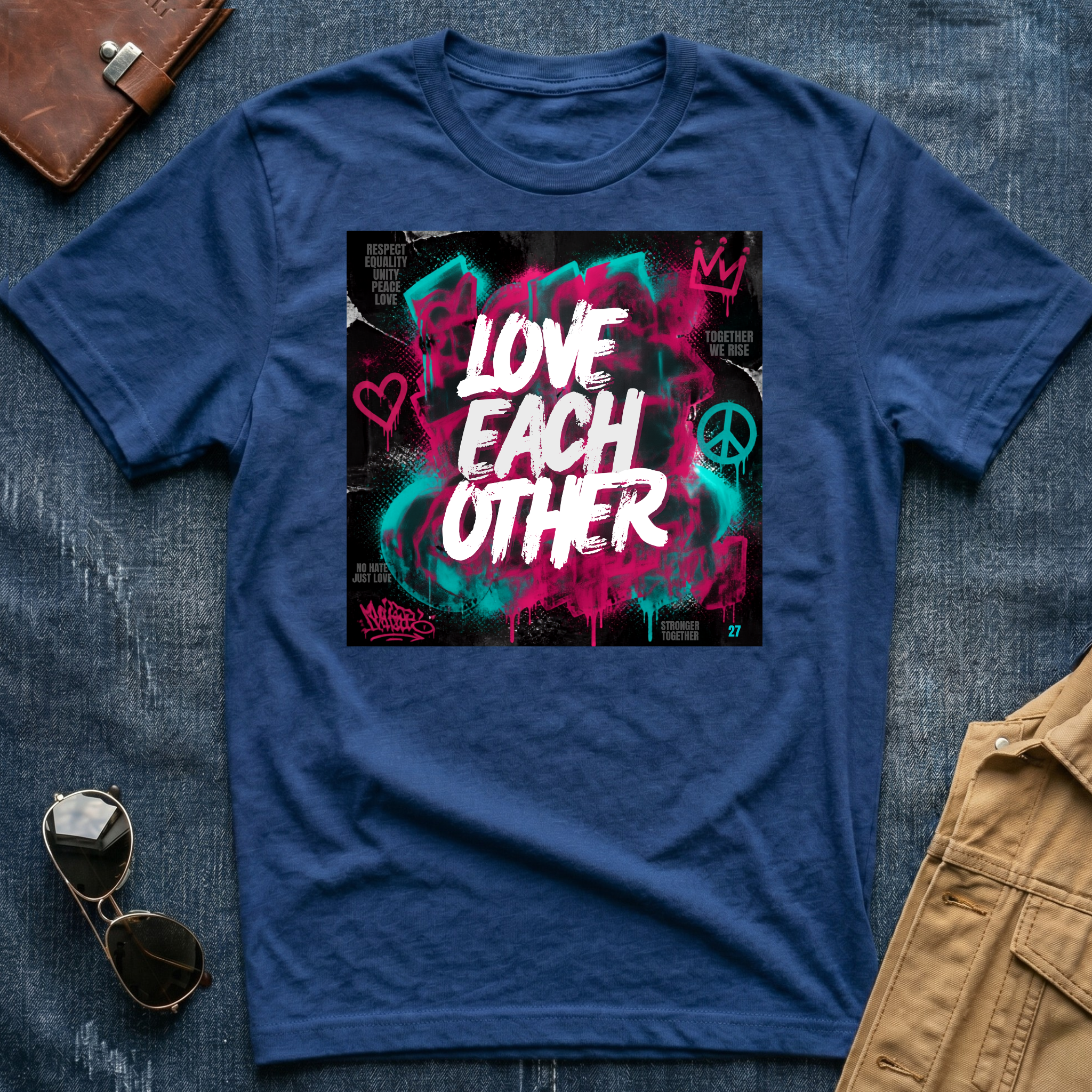 Love Each Other Grafiti T-Shirt