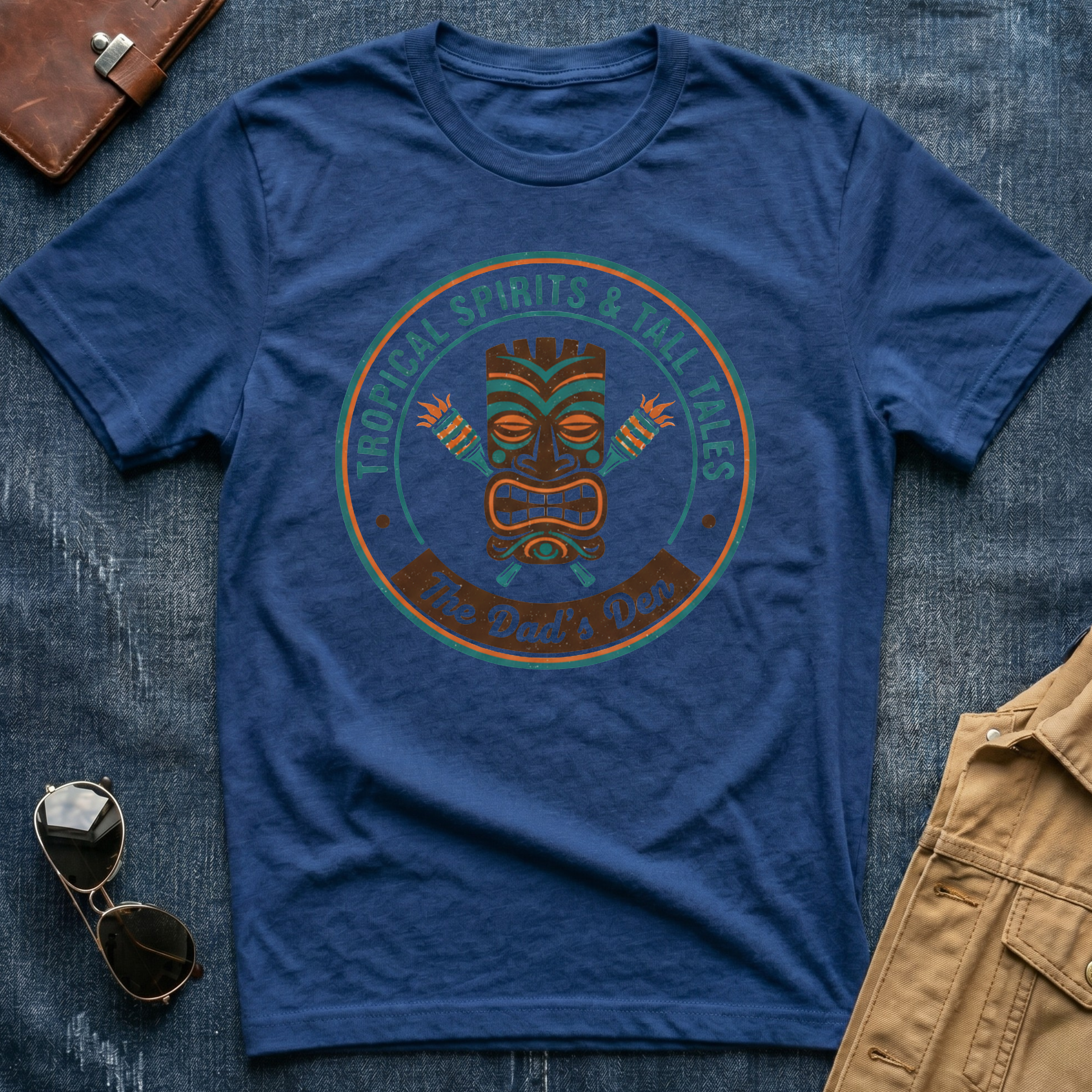 Dad's Den Tropical Spirits & Tall Tales T Shirt