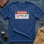 Danger Man at Grill T-Shirt