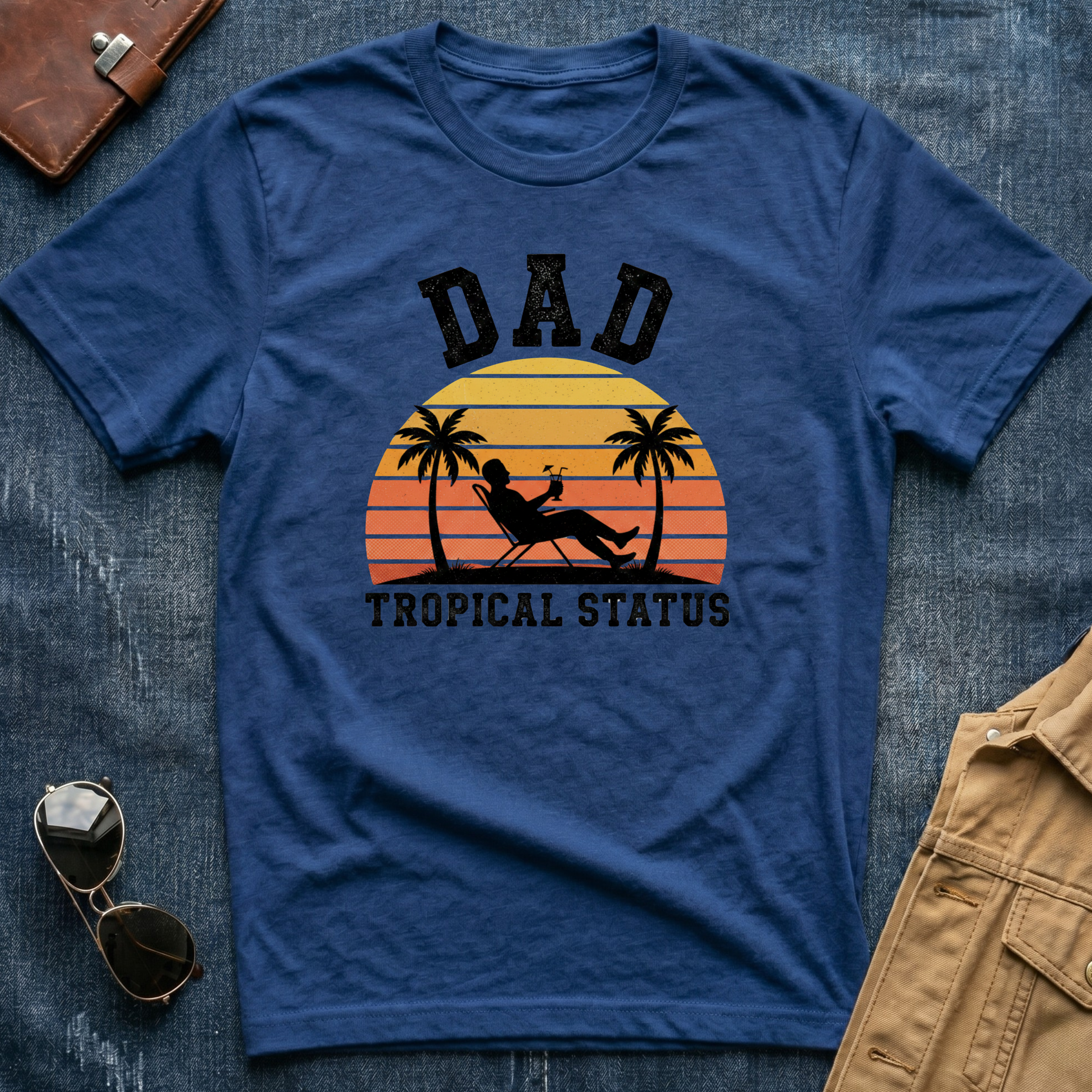 Dad Tropical Status T-Shirt