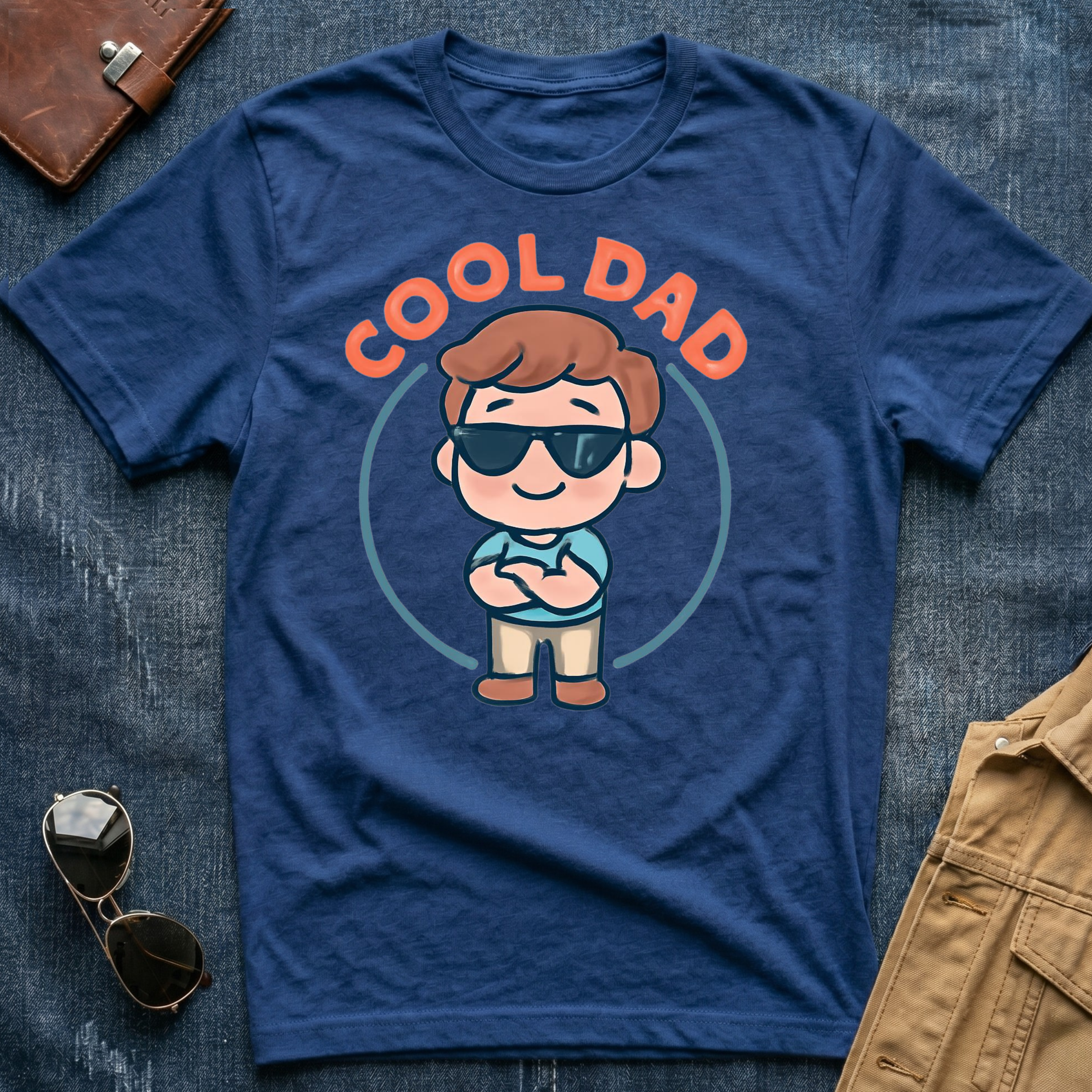 Anime Cool Dad Brown T-Shirt