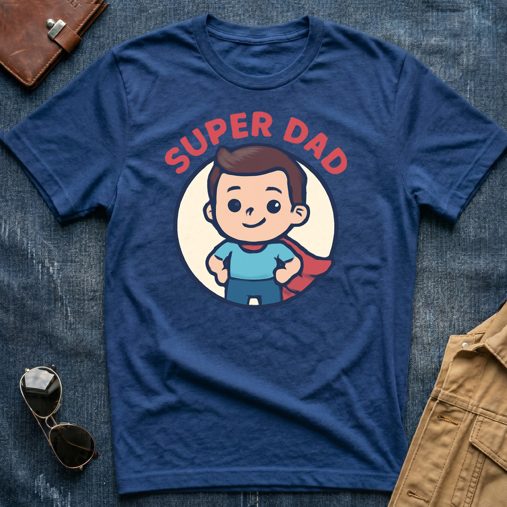 Anime Super Dad Brown T-Shirt