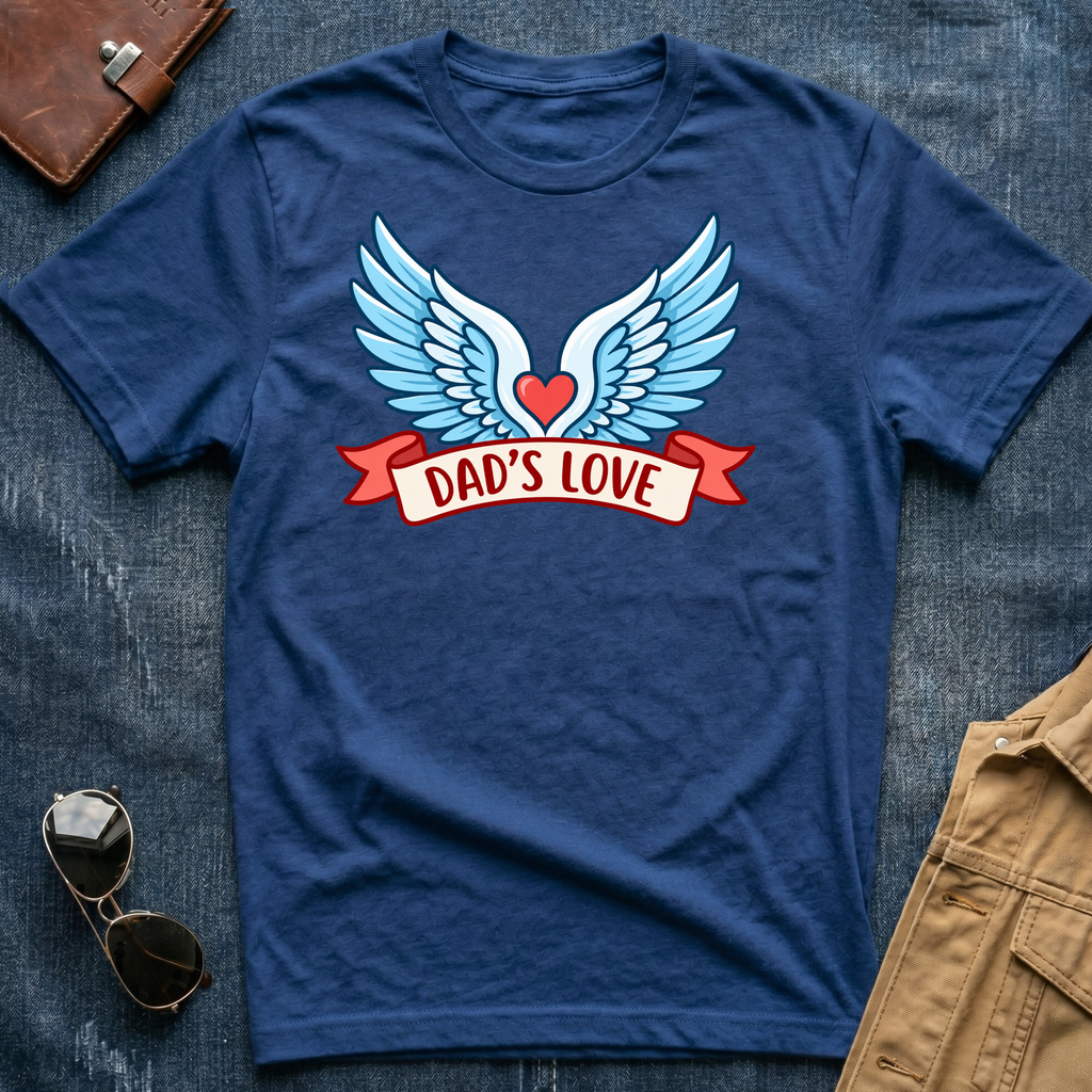 Dad’s Love Winged Heart T-Shirt