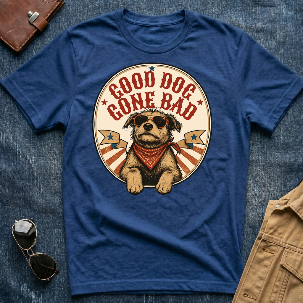 Good Dog Gone Bad Sherman T‑Shirt