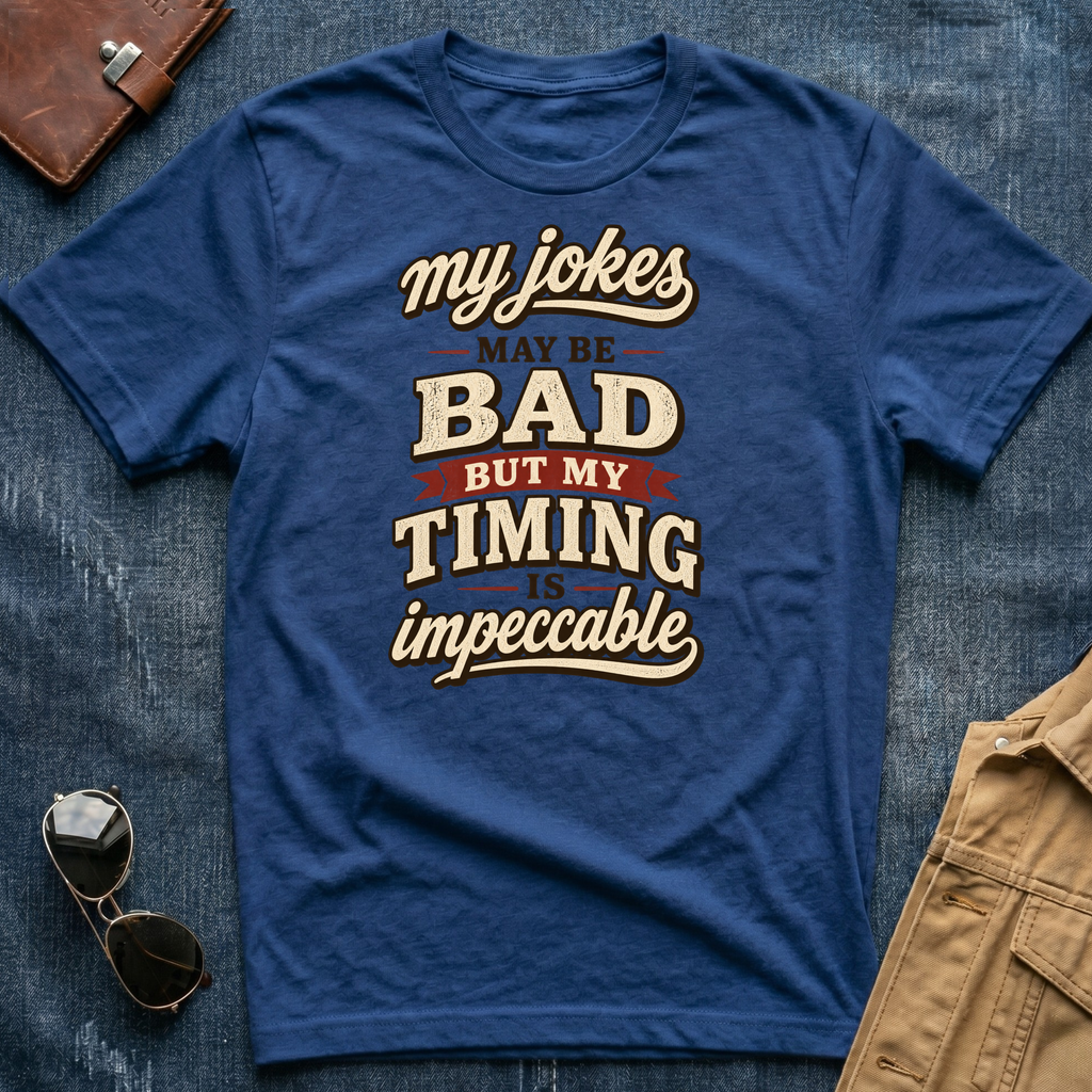 My Jokes May Be Bad but My Timing Is Impeccable T Shirt