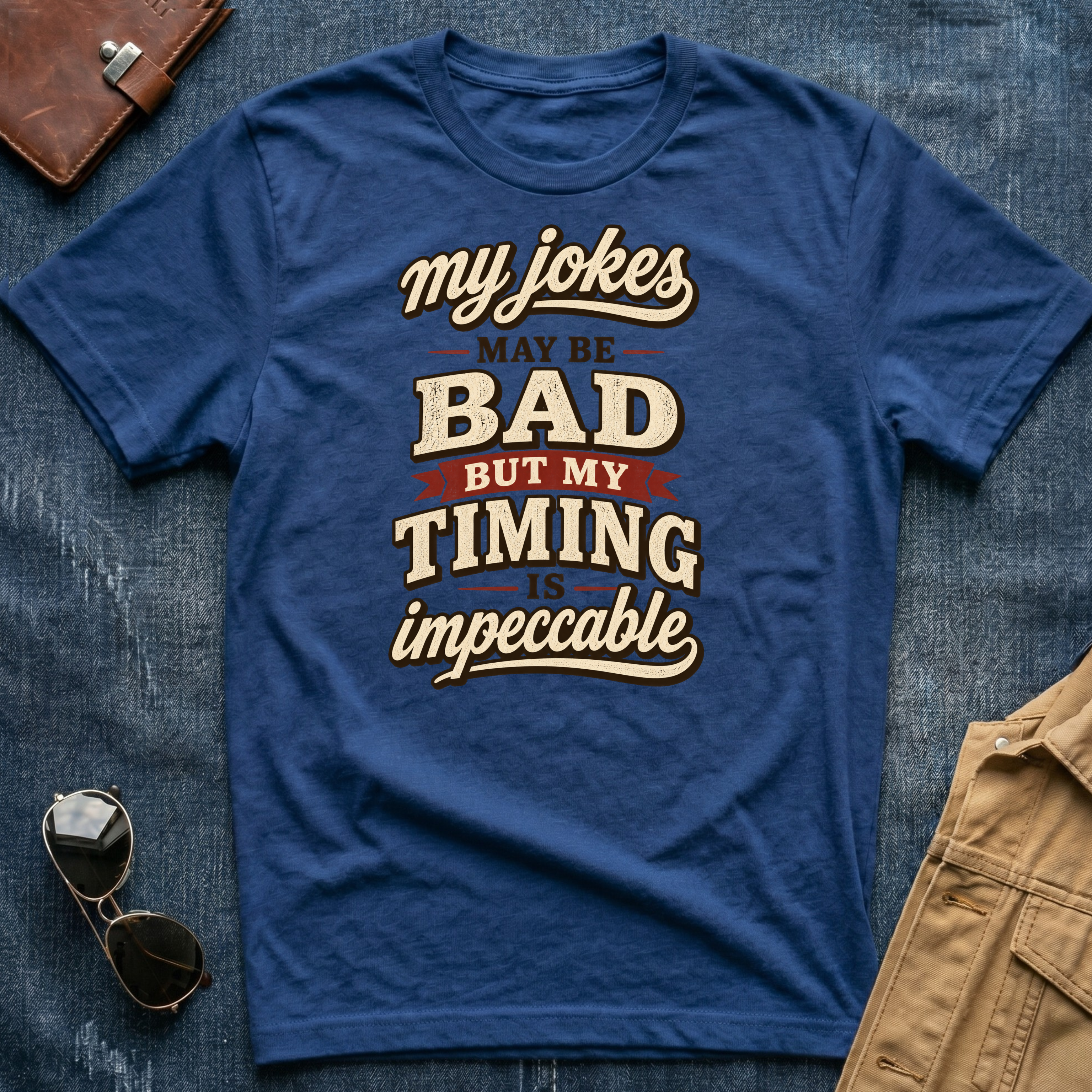 My Jokes May Be Bad but My Timing Is Impeccable T Shirt