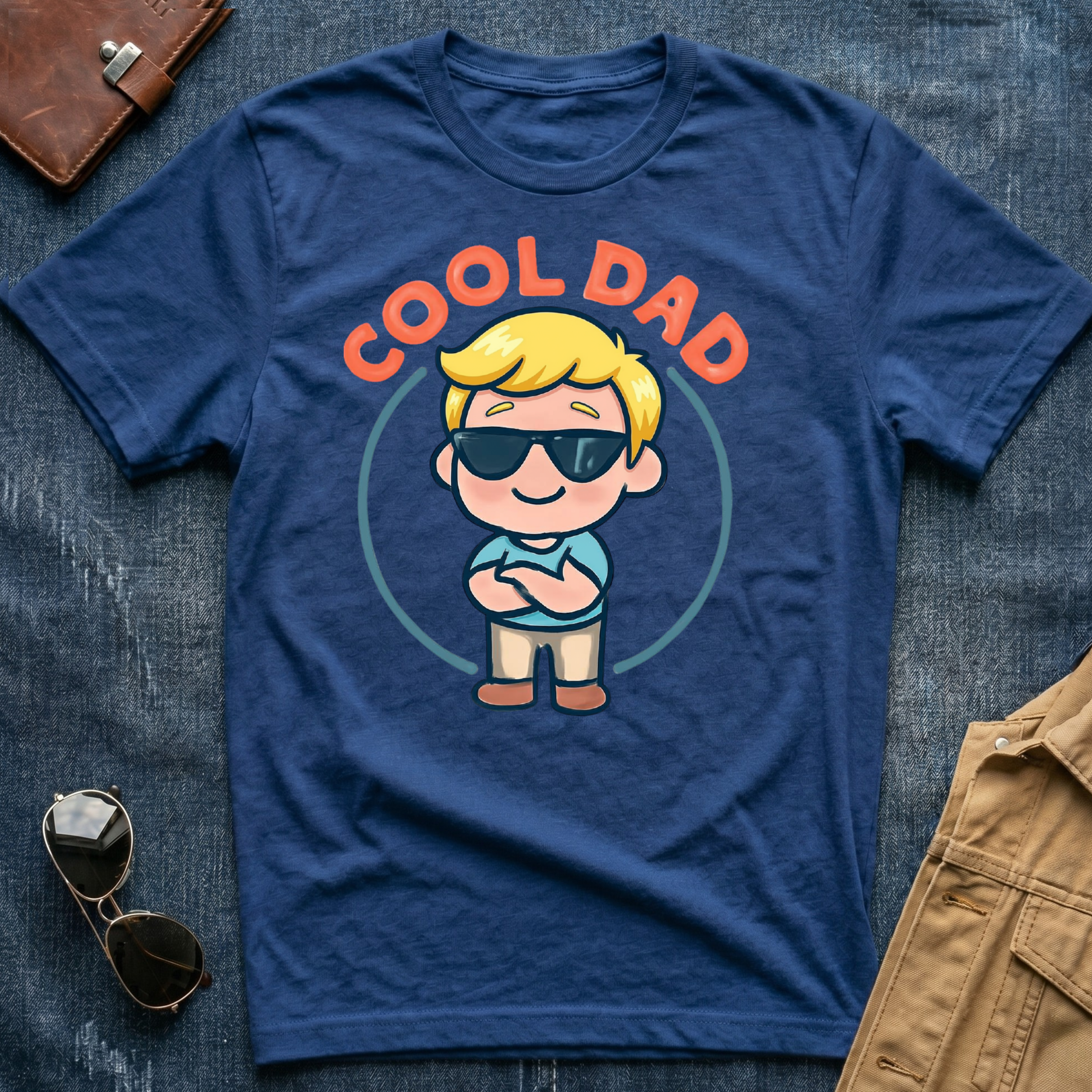 Anime Cool Dad Blond T-Shirt