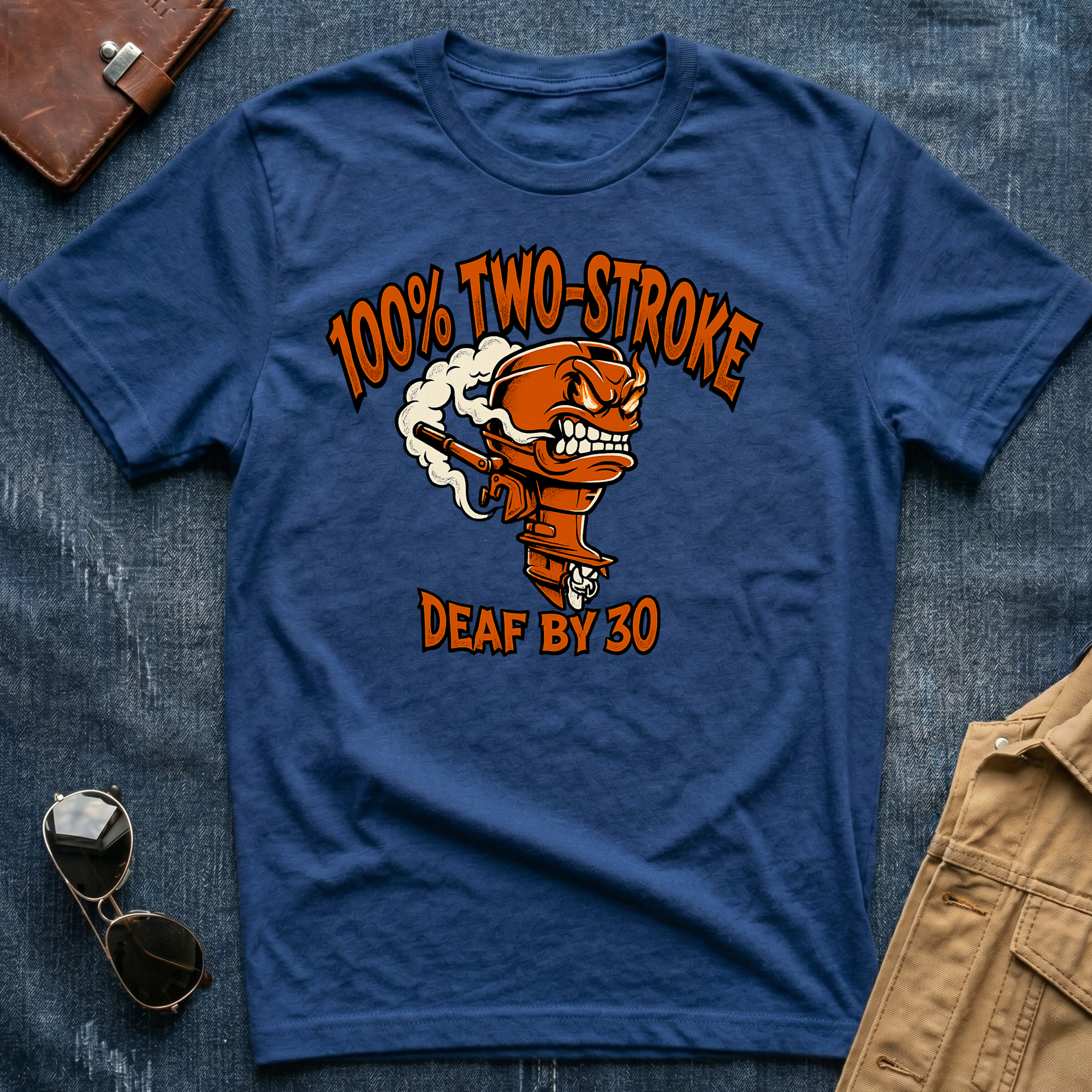 100% Two-Stroke Deaf by 30 T Shirt
