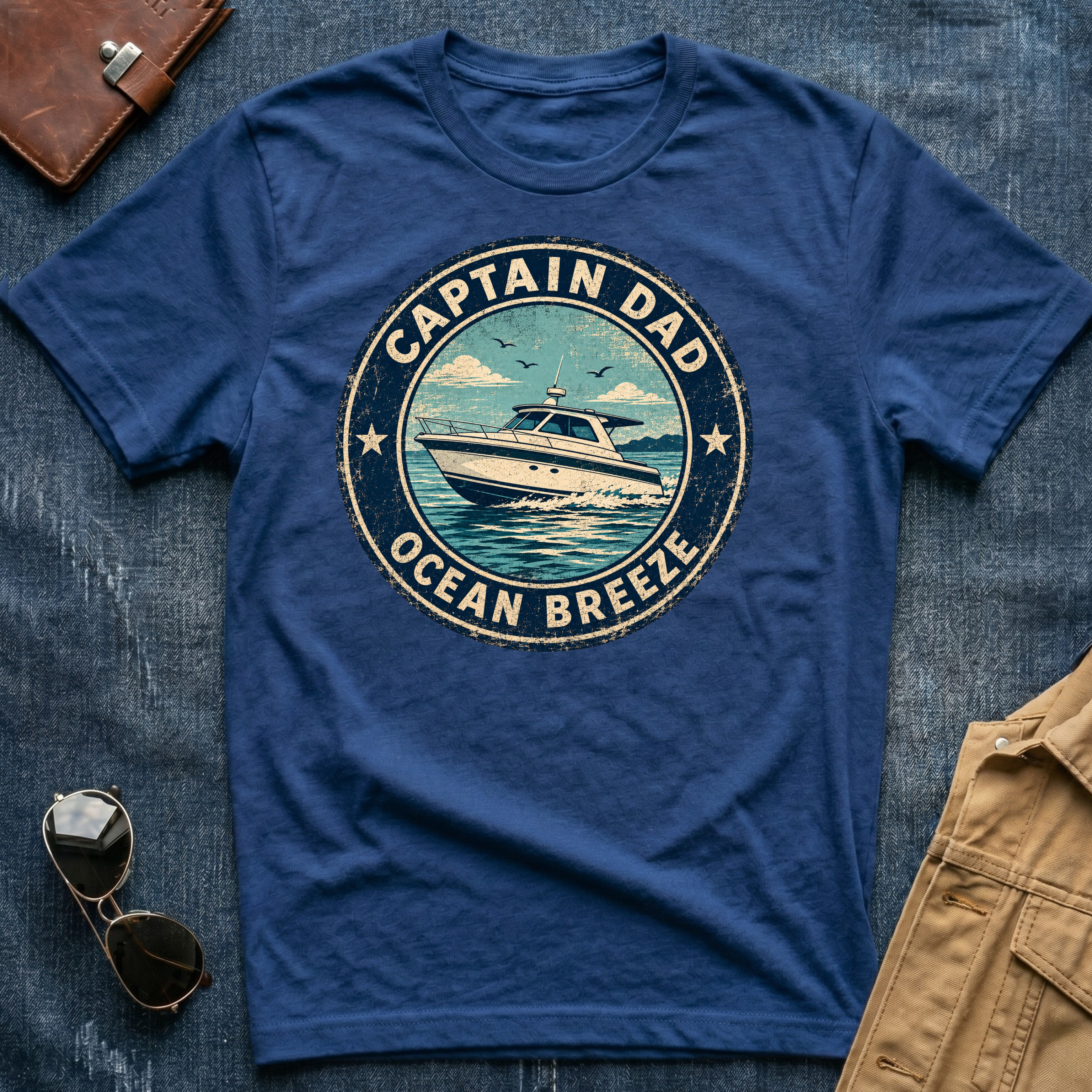 Captain Dad Ocean Breeze T‑Shirt