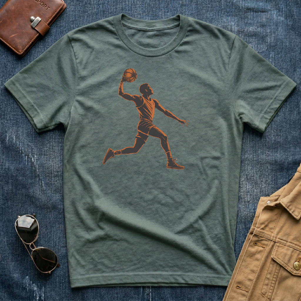 Basketball Dunk Silhouette T-Shirt