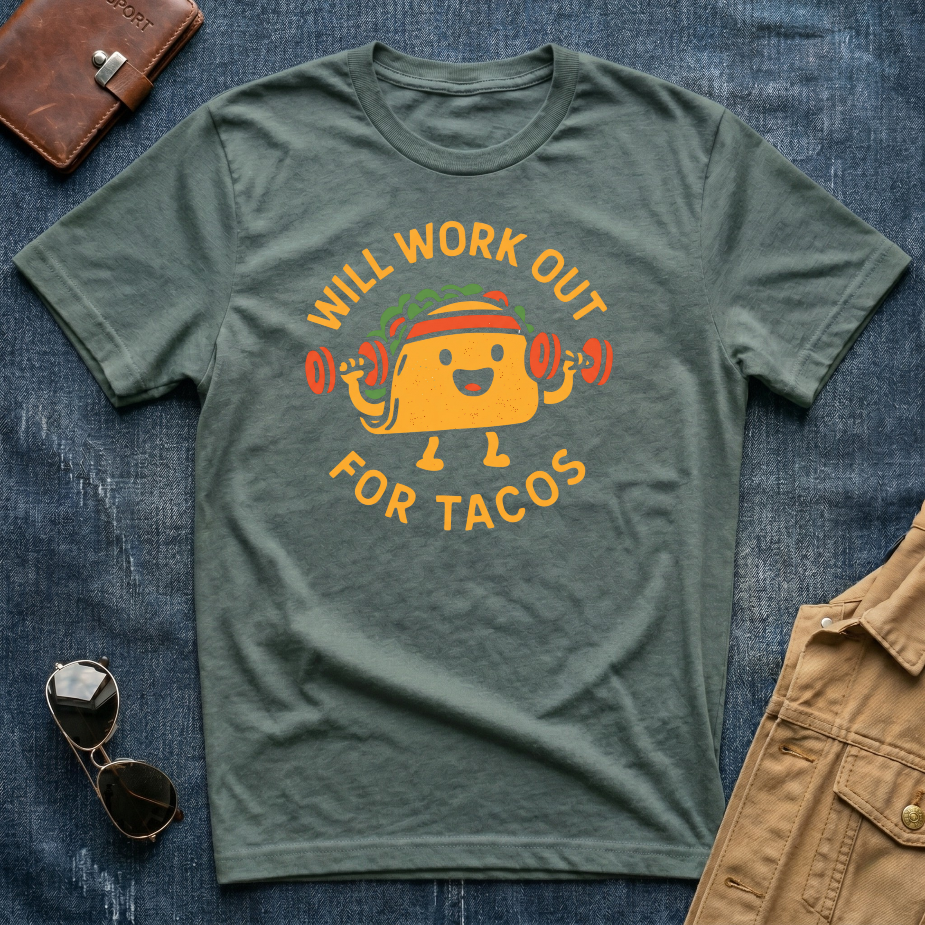 Will Workout For Tacos T-Shirt