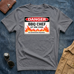 Danger BBQ Chef Let Him Cook T Shirt