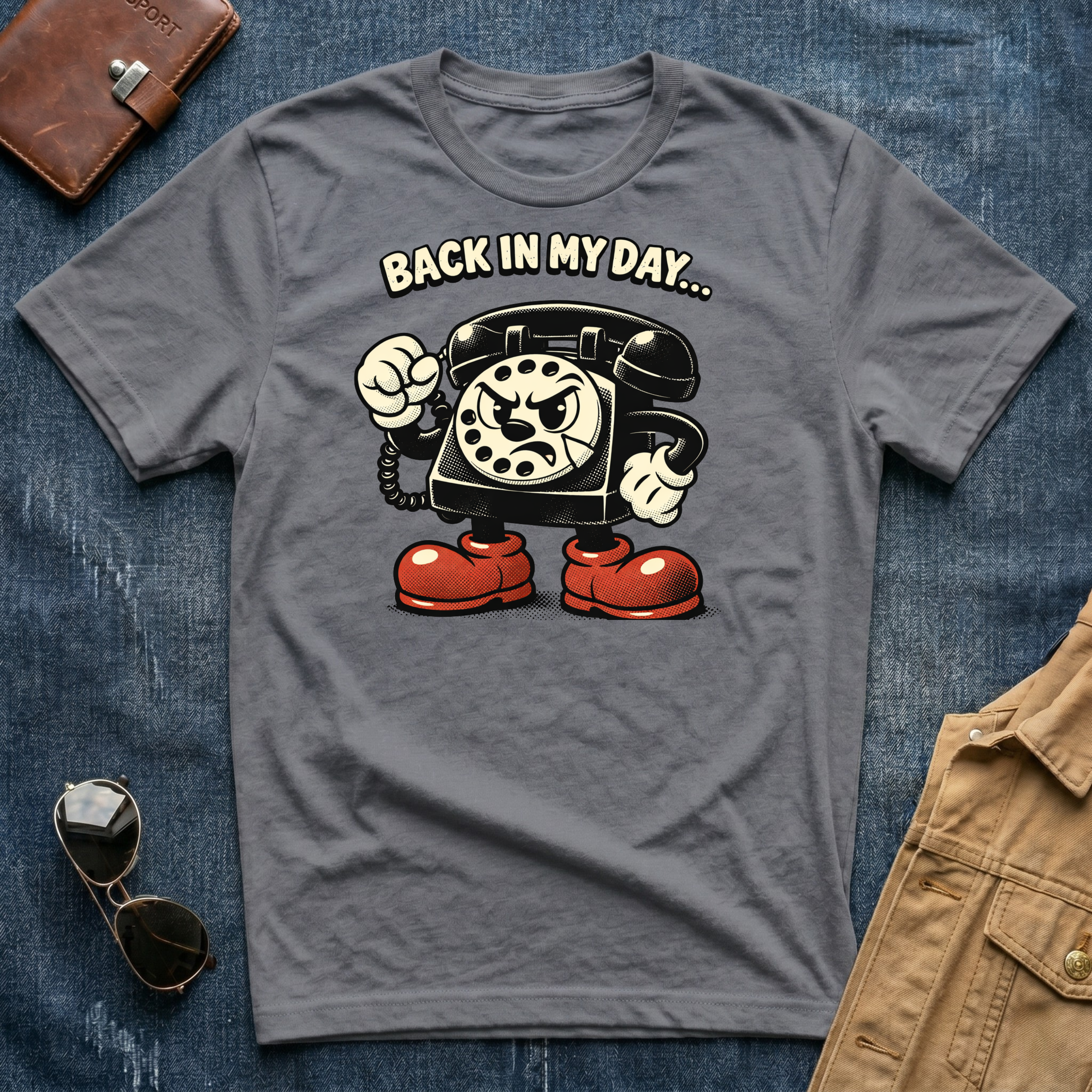 Back In My Day Telephone T Shirt