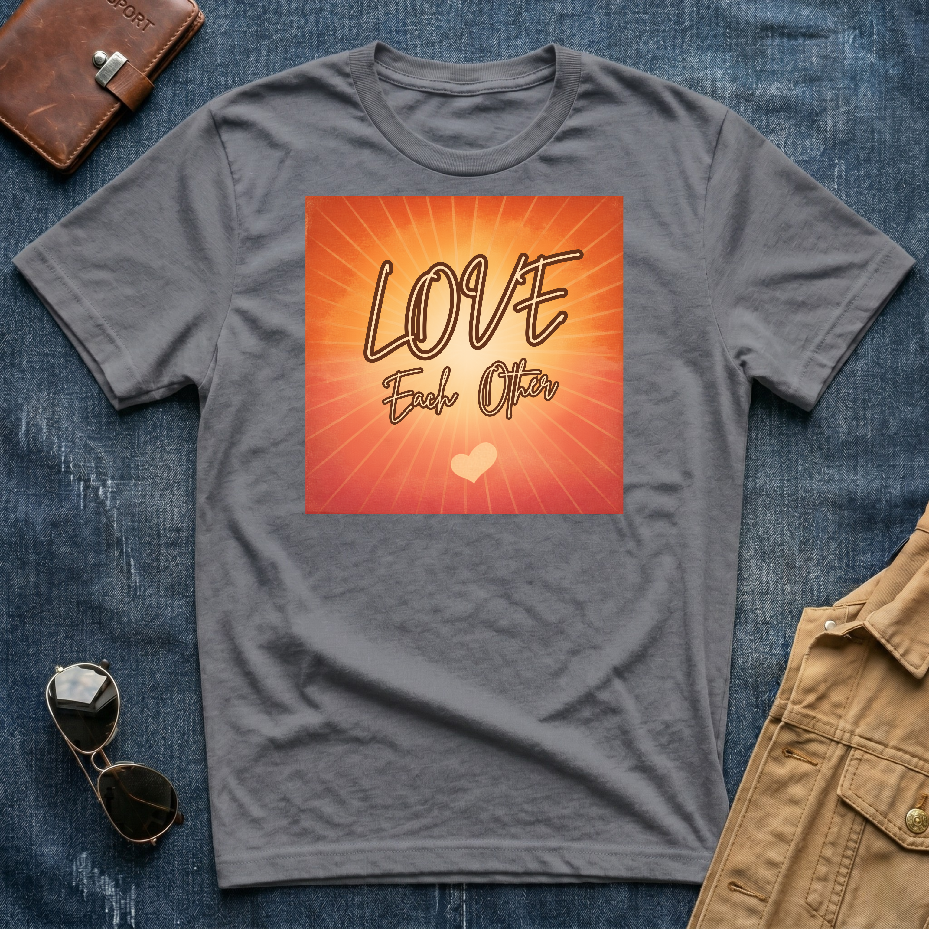 Love Each Other Sunburst T-Shirt