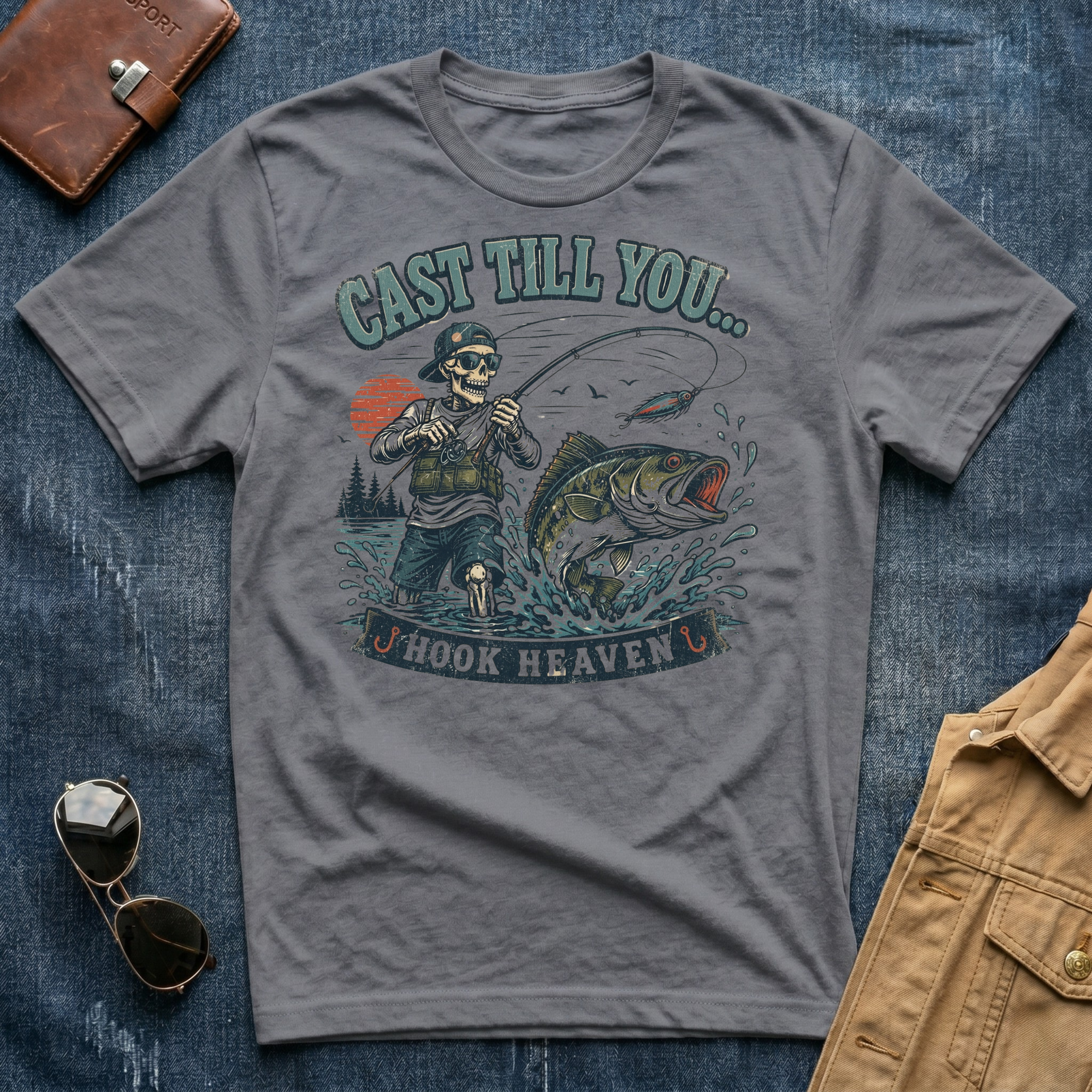 Cast Till You Hook Heaven T Shirt