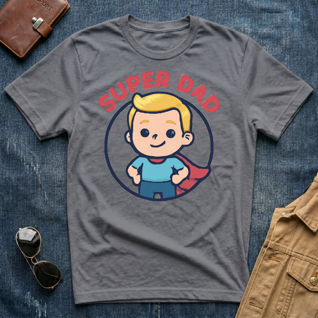 Anime Super Dad Blond T Shirt