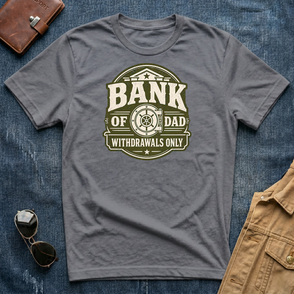 Bank of Dad Withdrawals Only T-Shirt