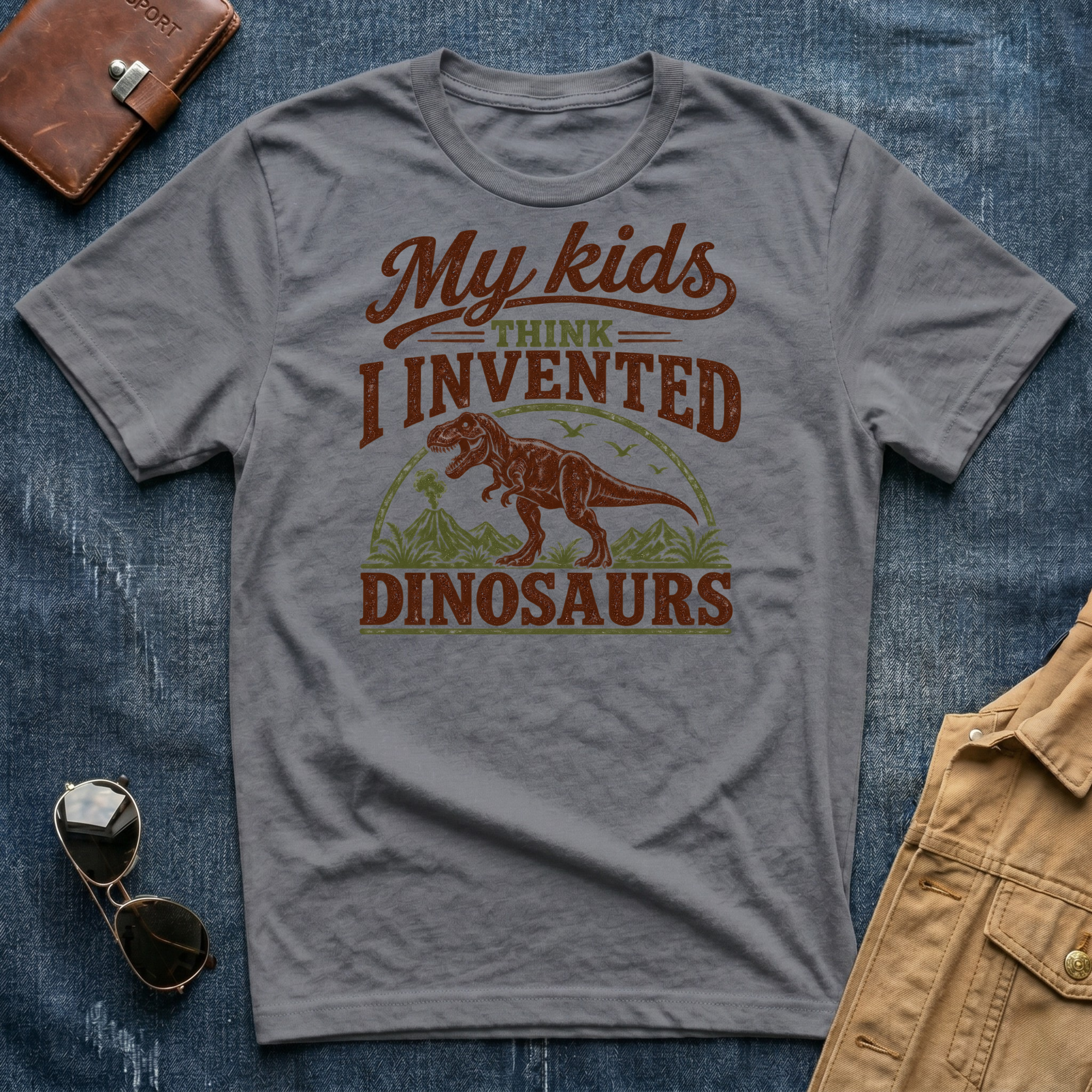 My Kids Think I Invented Dinosaurs T-Shirt