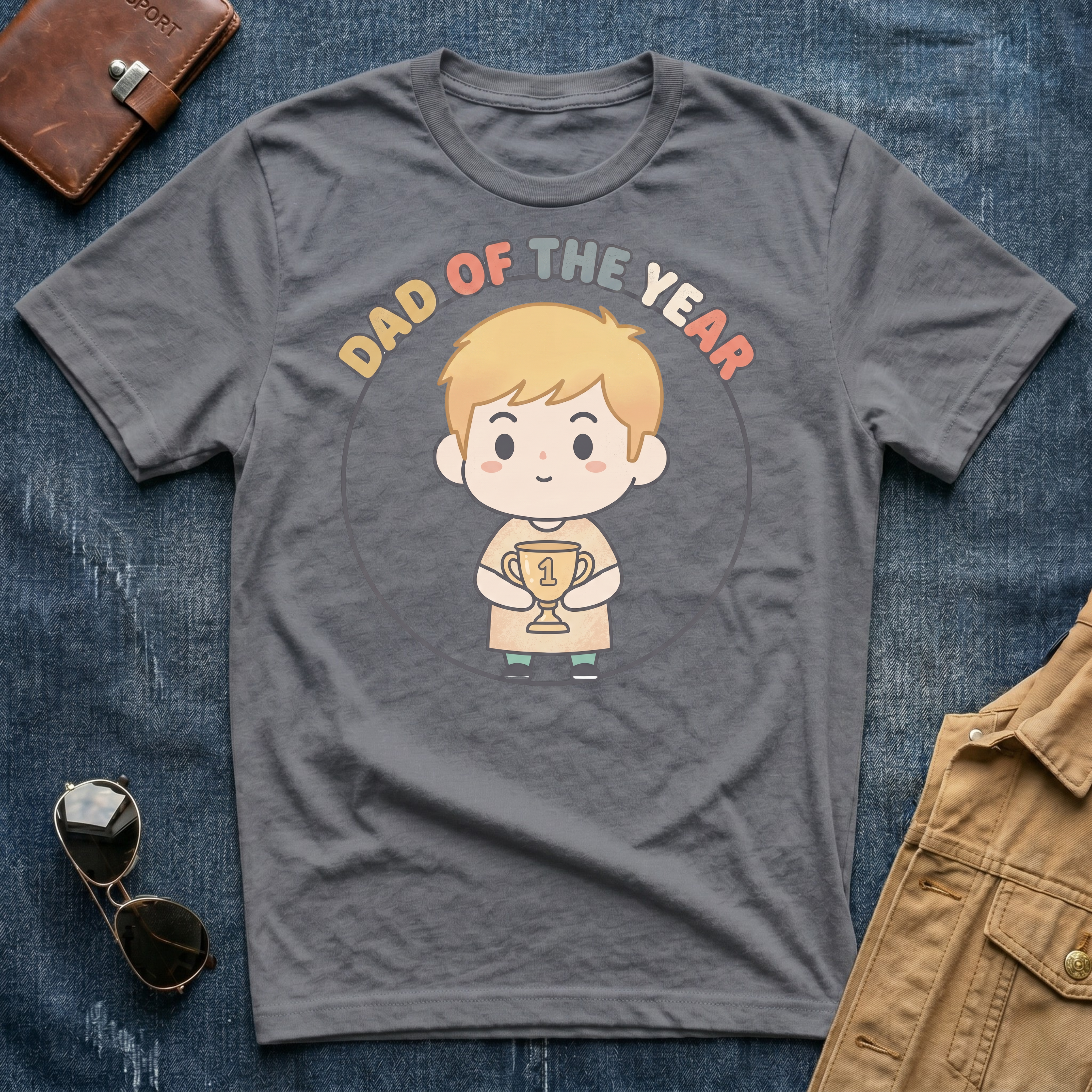 Anime Dad of the Year Blond T-Shirt