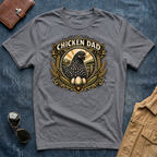 Chicken Dad Black and White T-Shirt