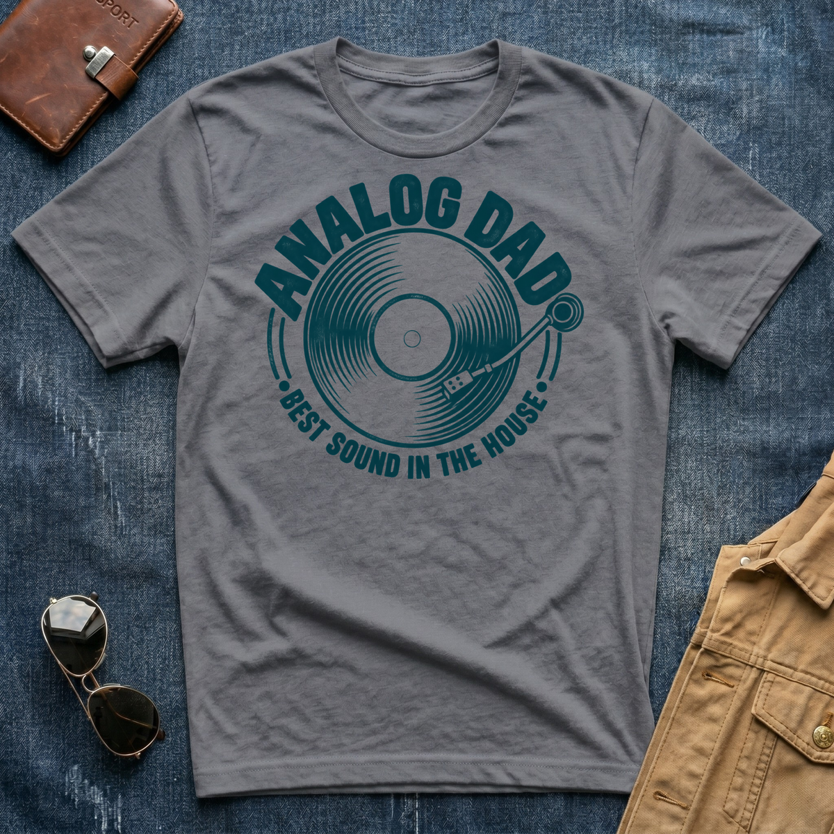 Analog Dad  Record T-Shirt