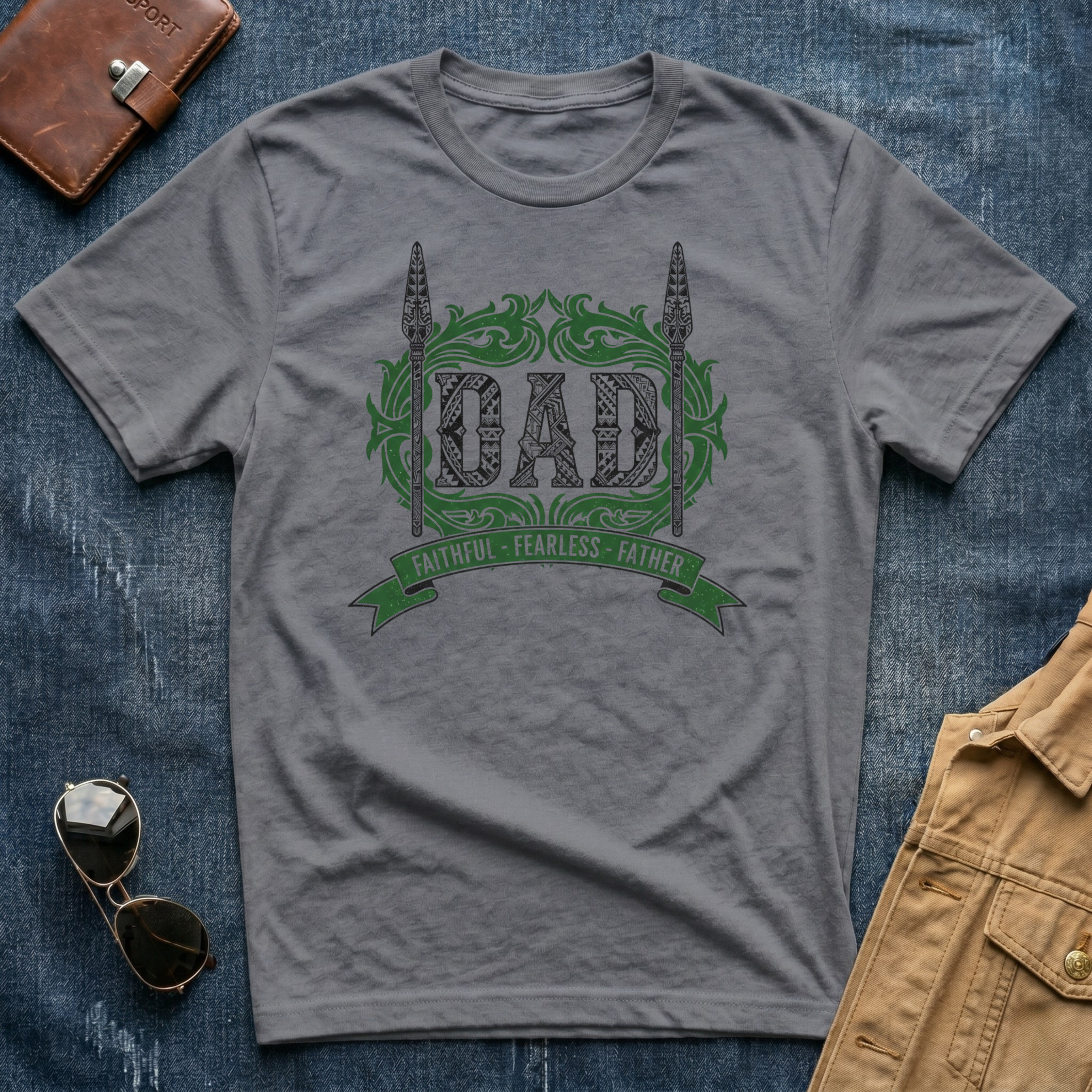Dad  Faithful Fearless Father T Shirt